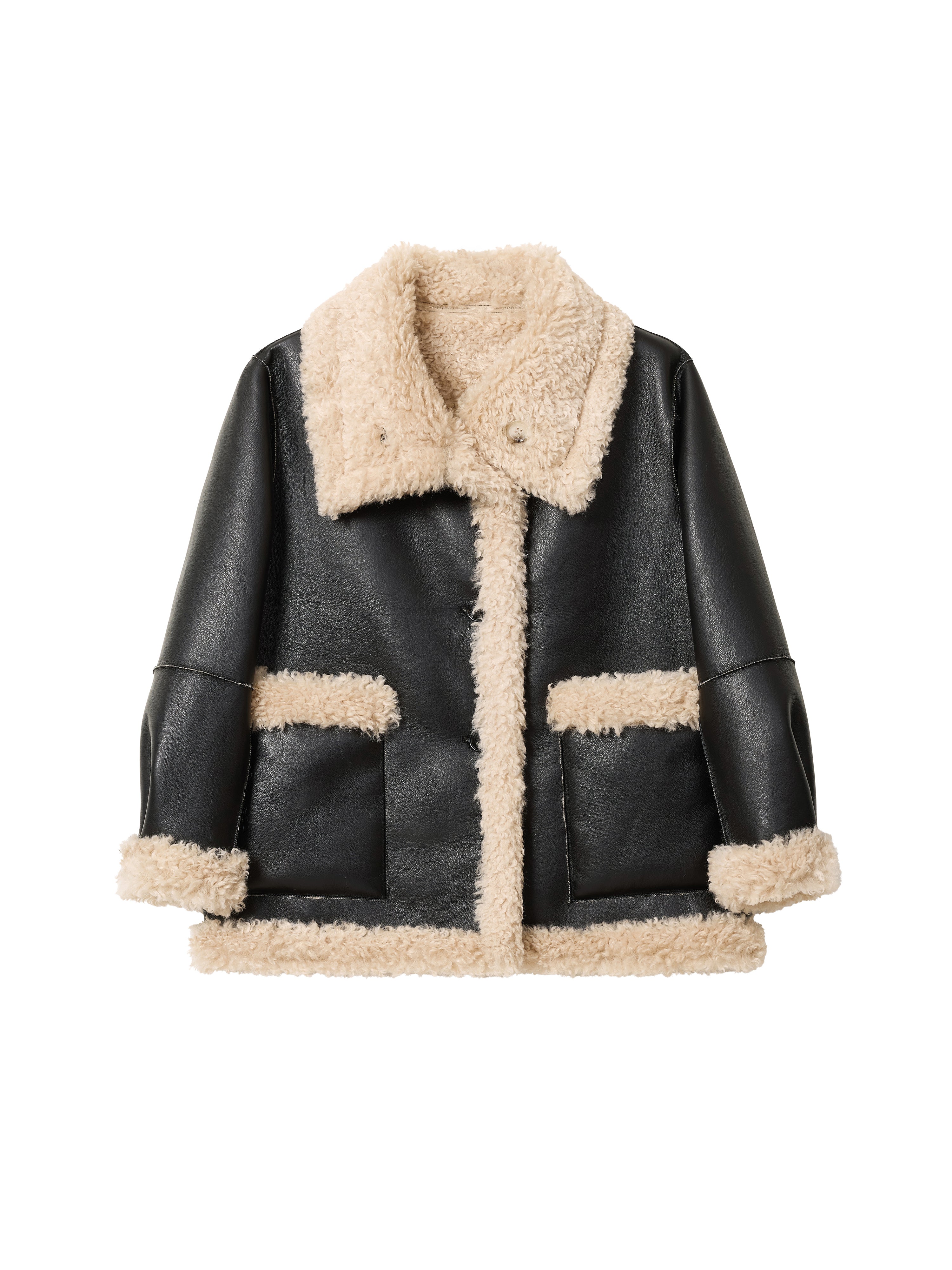Agnes Coat - Black Cream