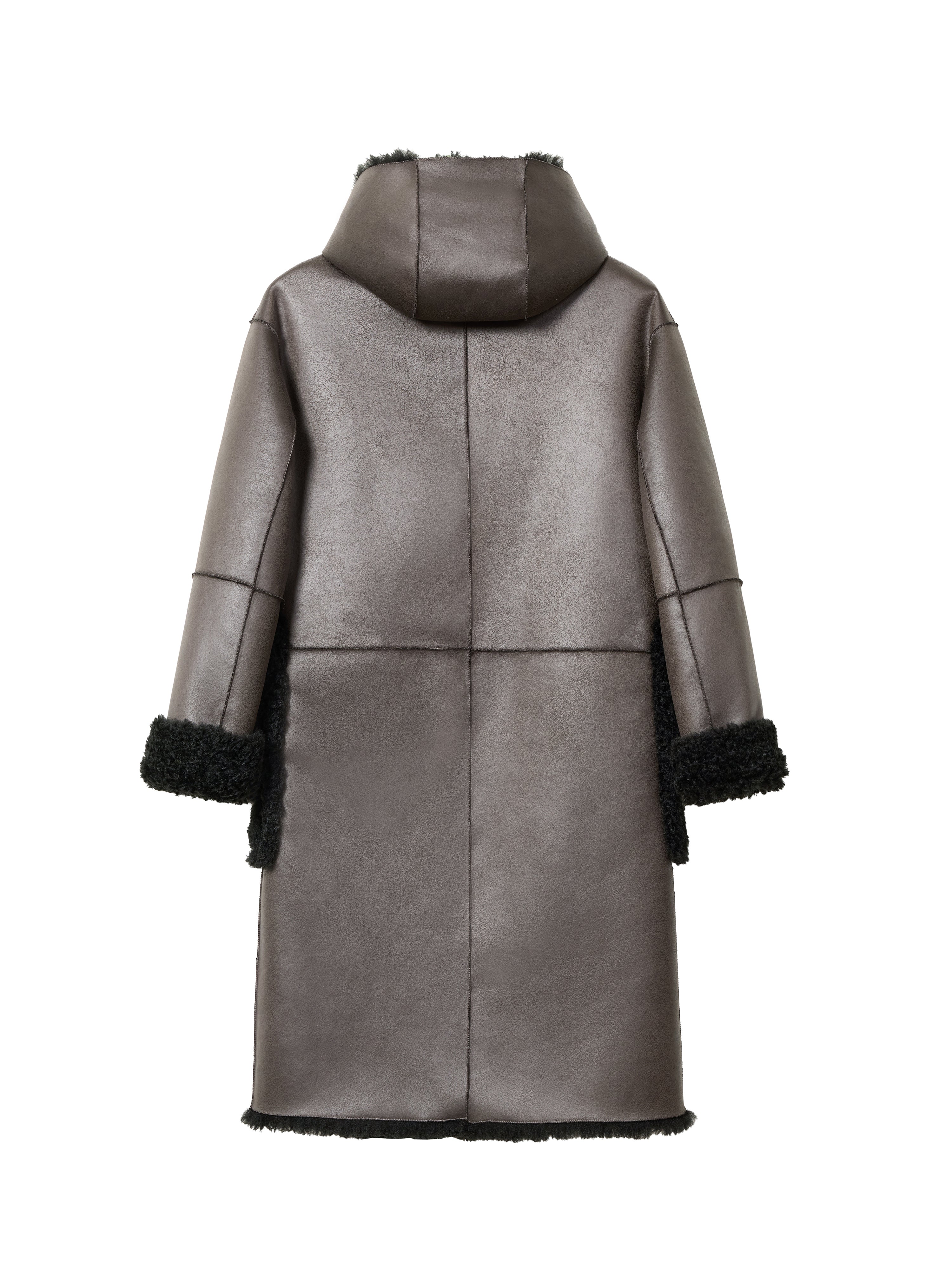 Nora Coat - Khaki Black