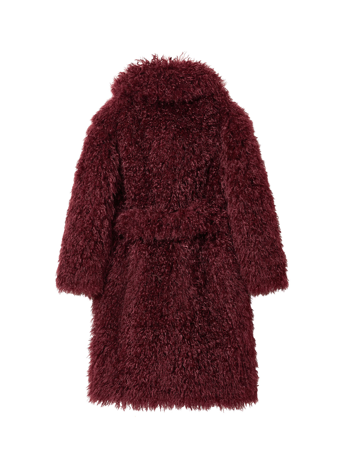 Kirby Coat - Burgundy Curly