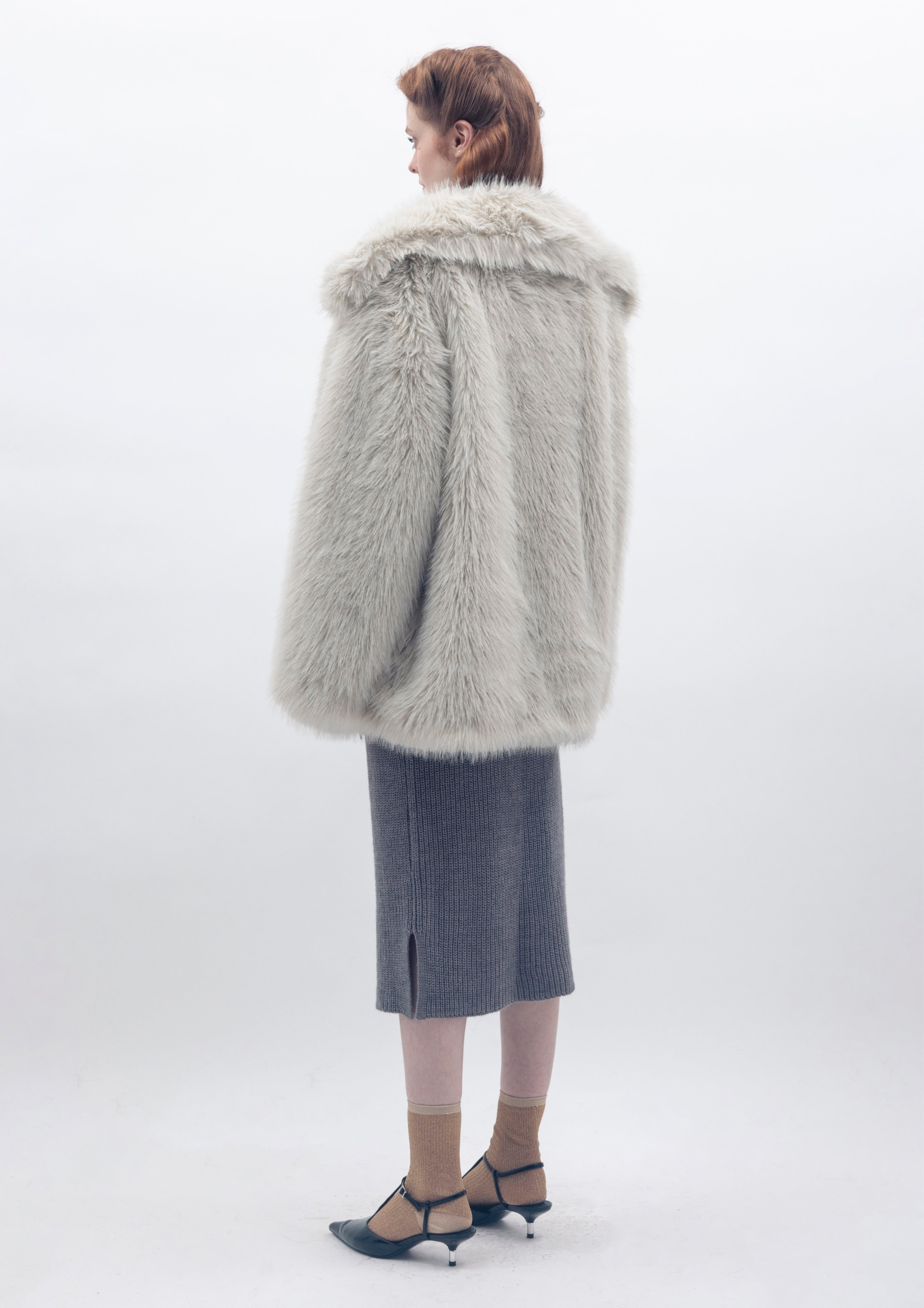 Cocoon Coat - Ecru