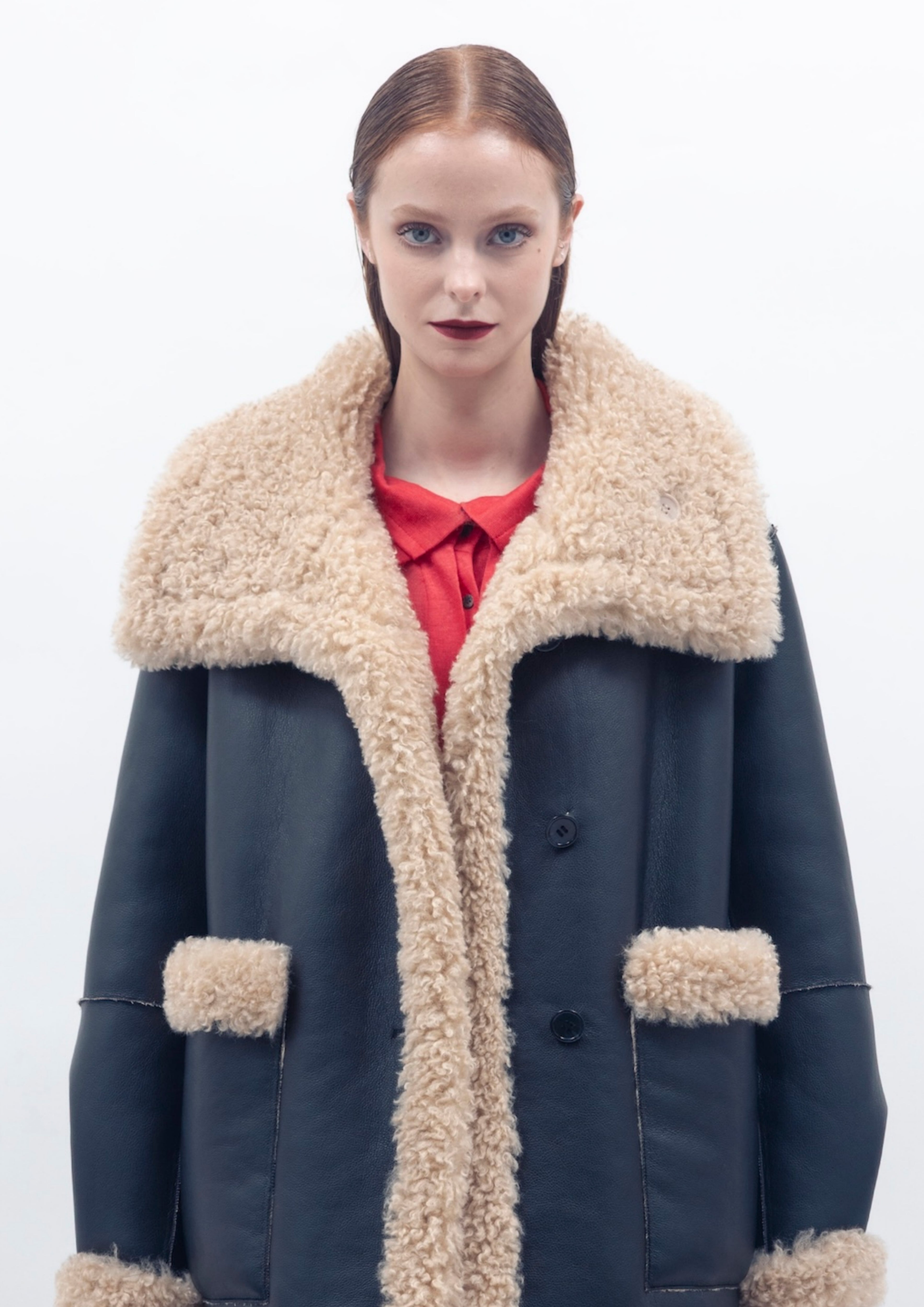 Agnes Coat - Black Cream
