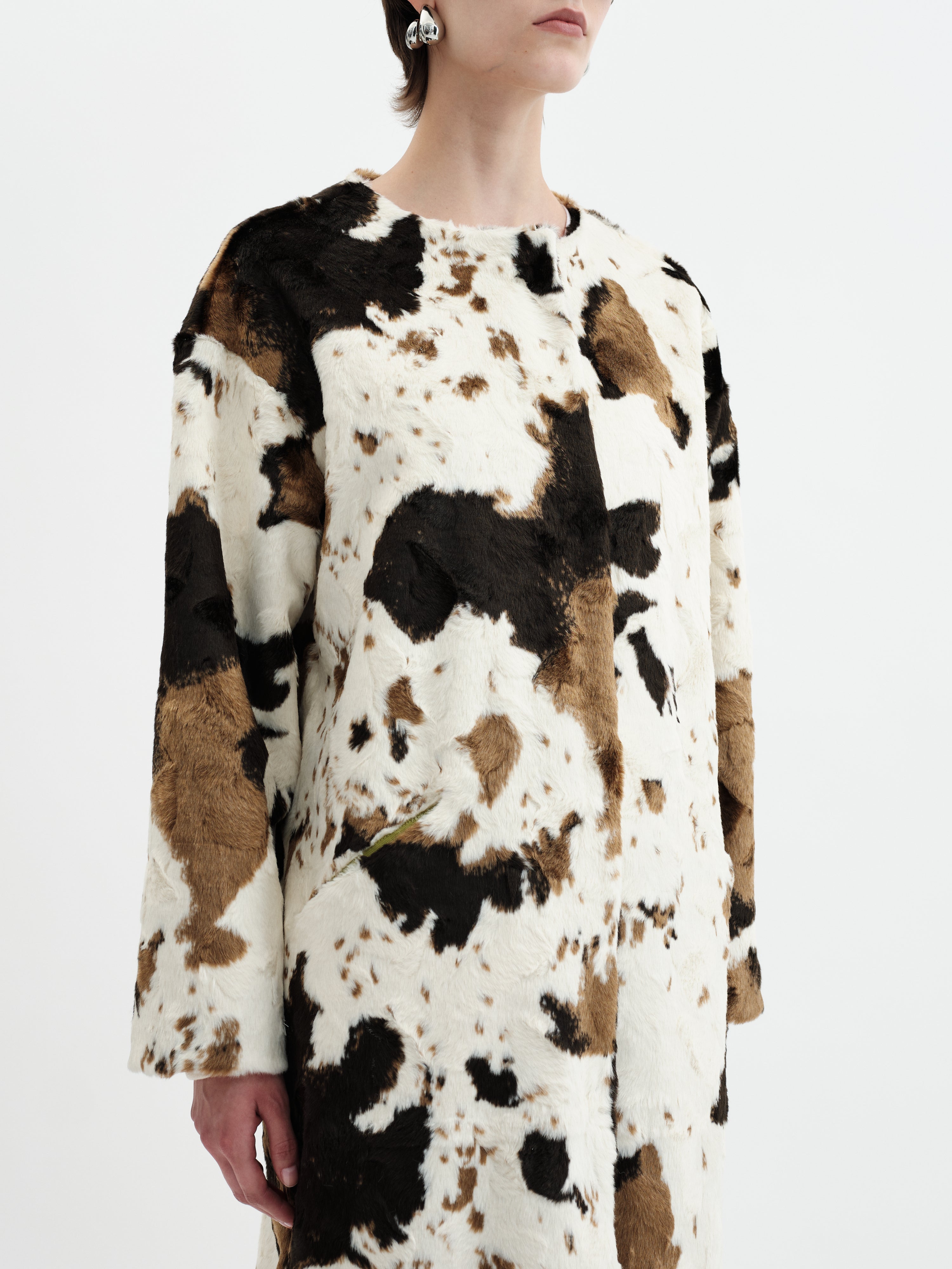Arc Coat - Cow Print