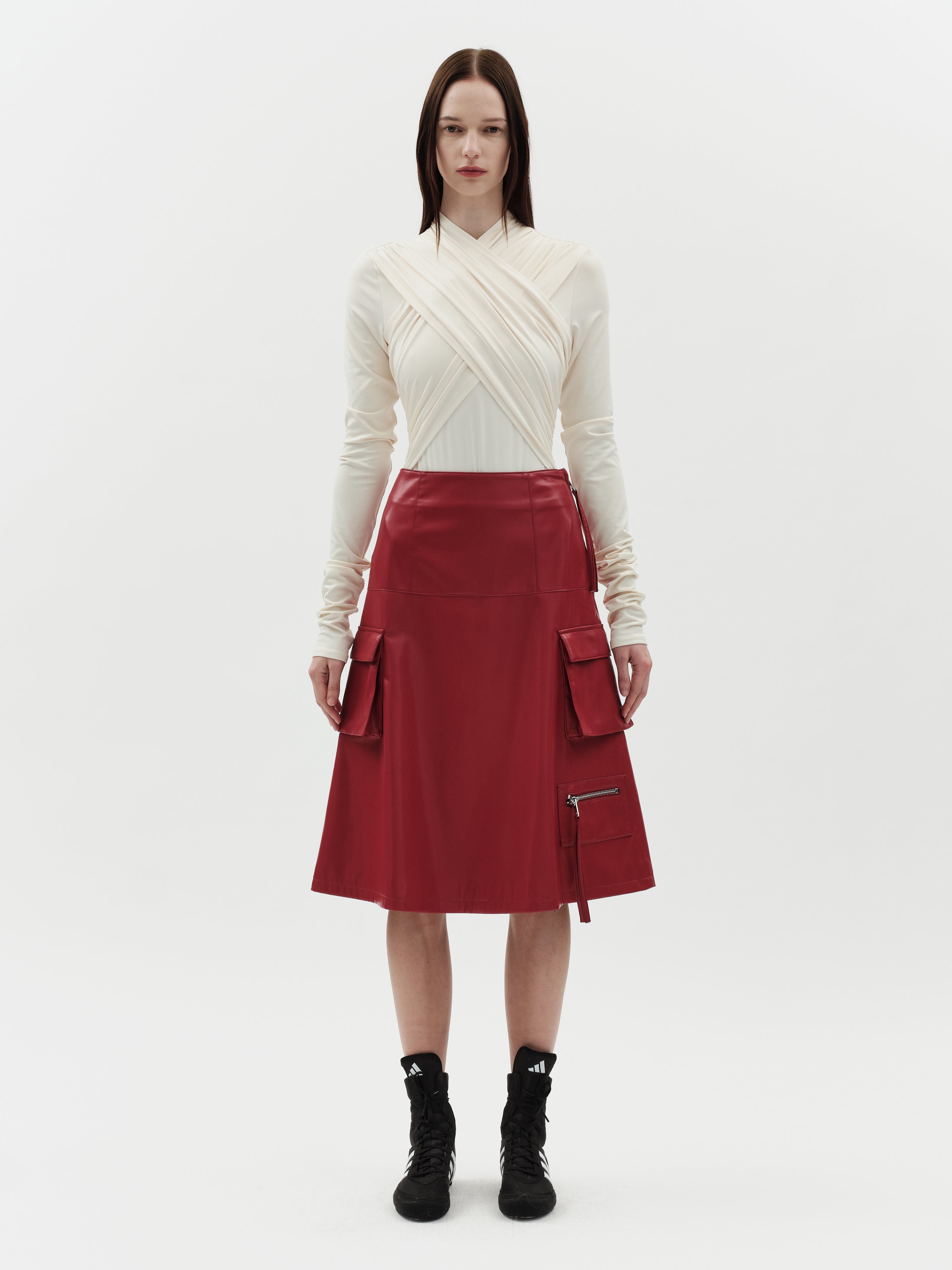 Jakke Women's Cargo Skirt - Red