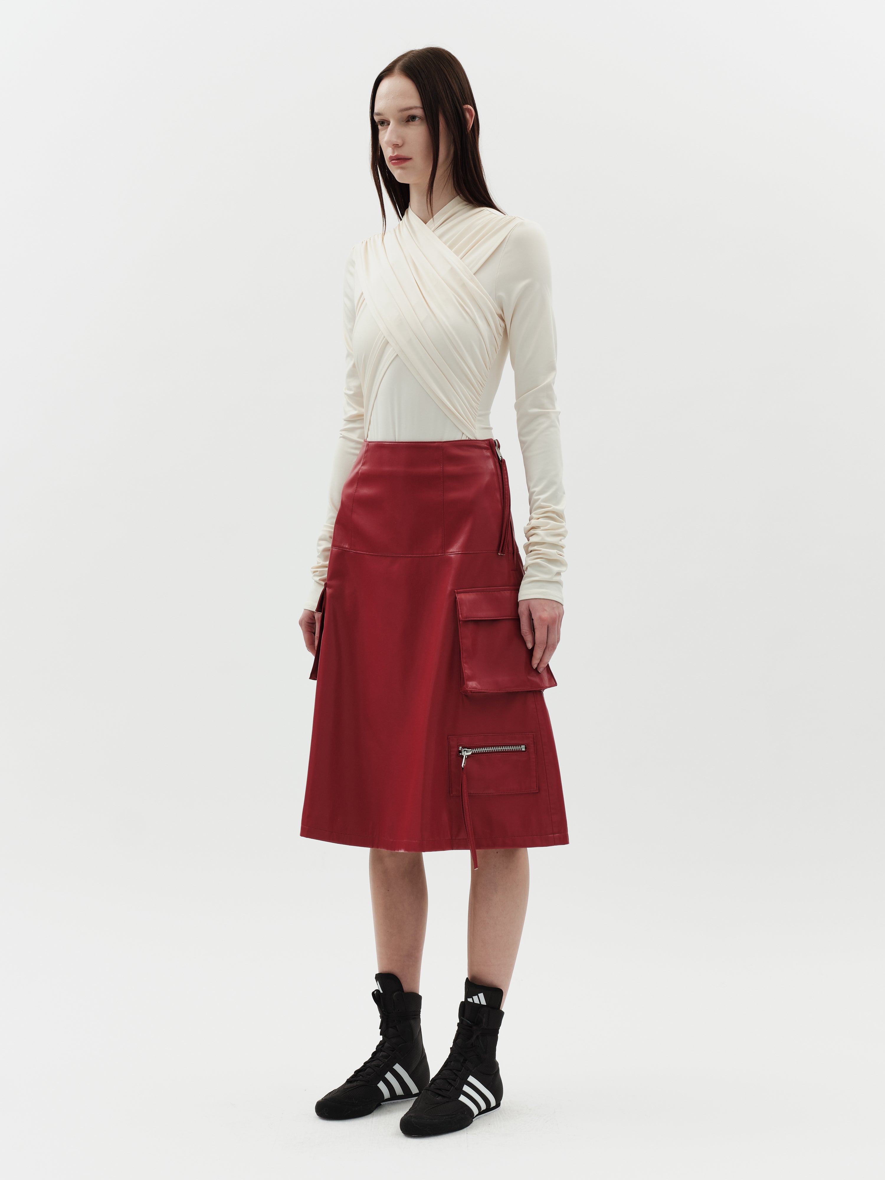 Jakke Women's Cargo Skirt - Red