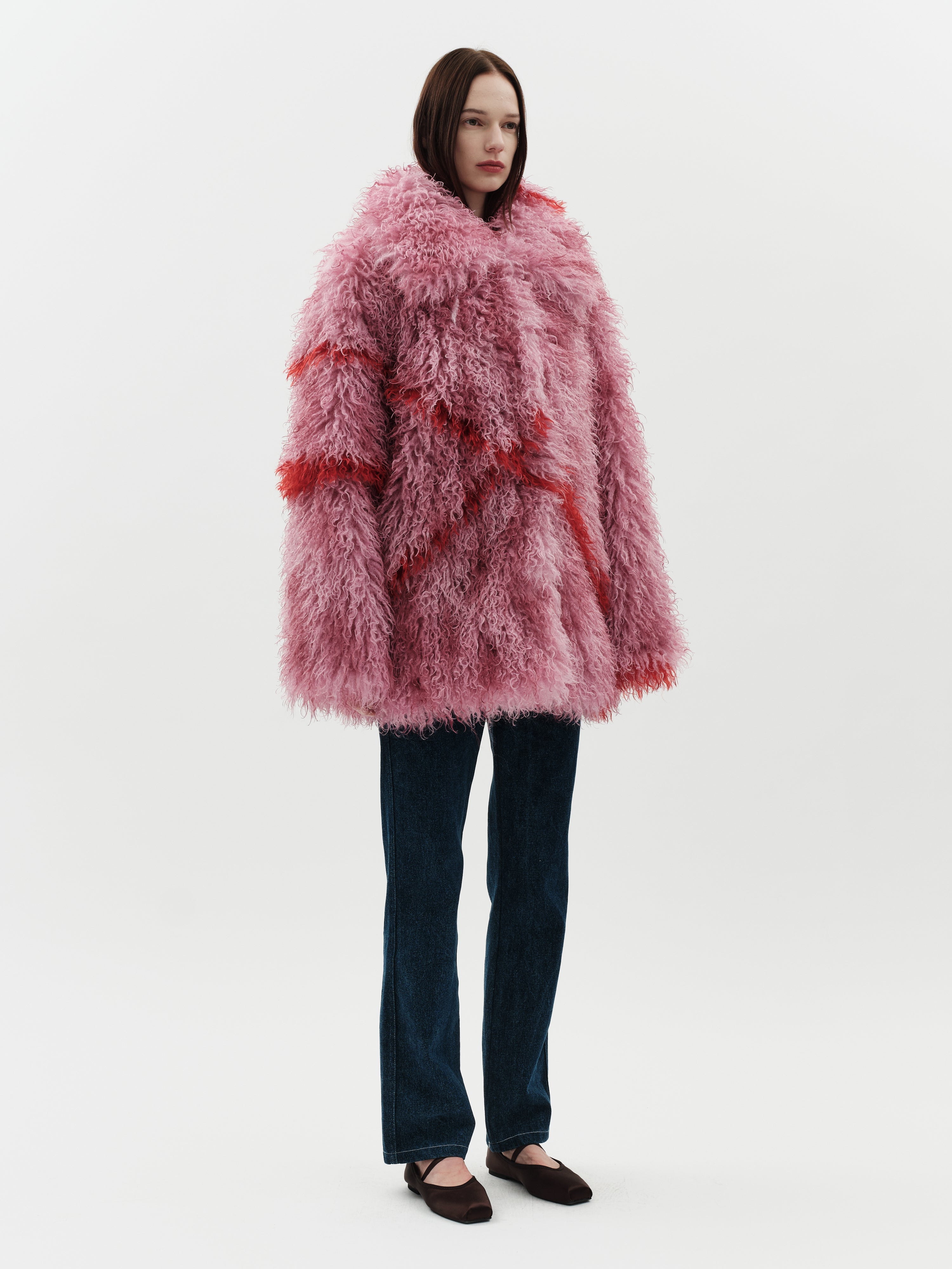 Jakke Women's Cocoon Coat - Pink