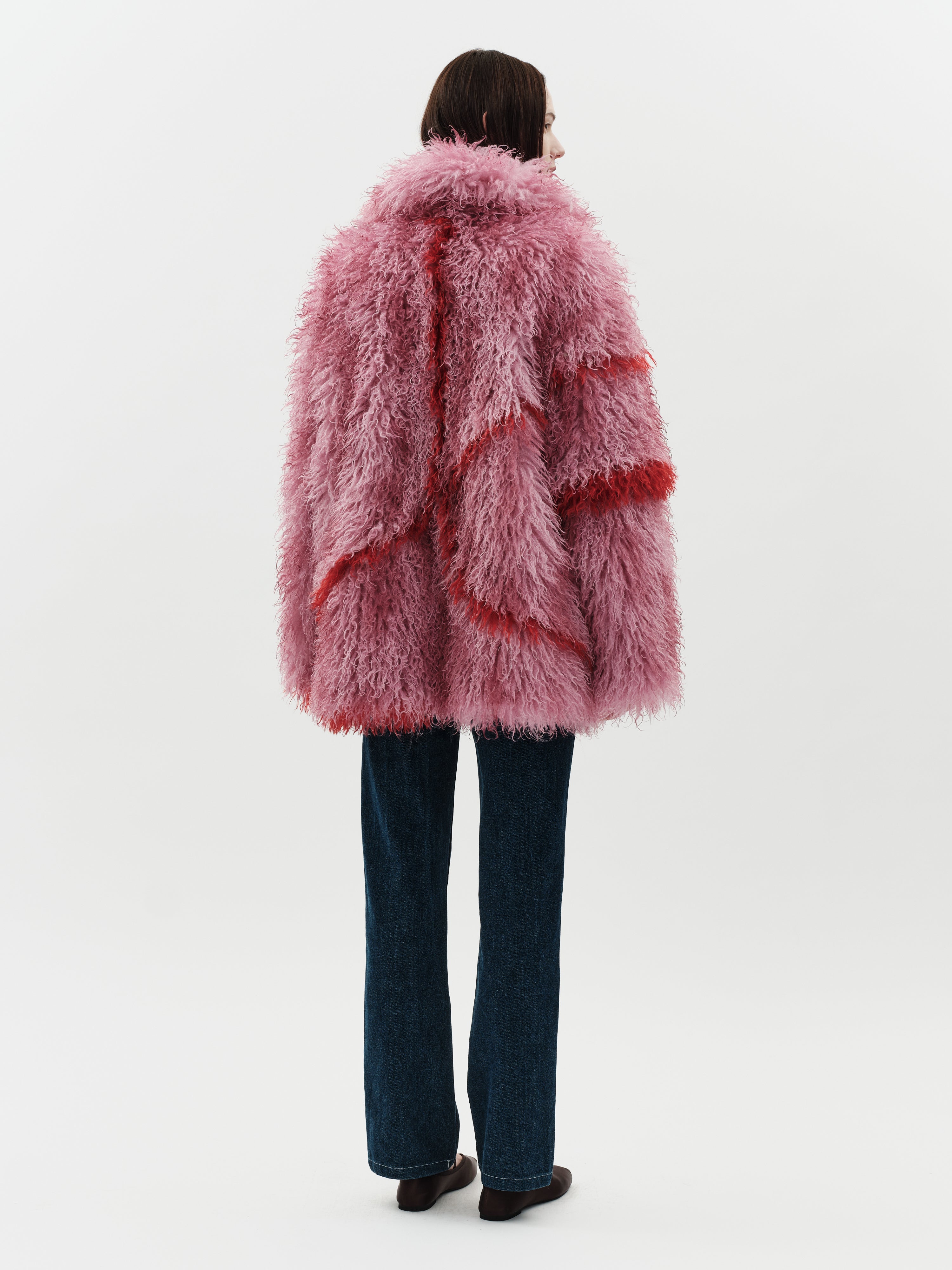 Jakke Women's Cocoon Coat - Pink