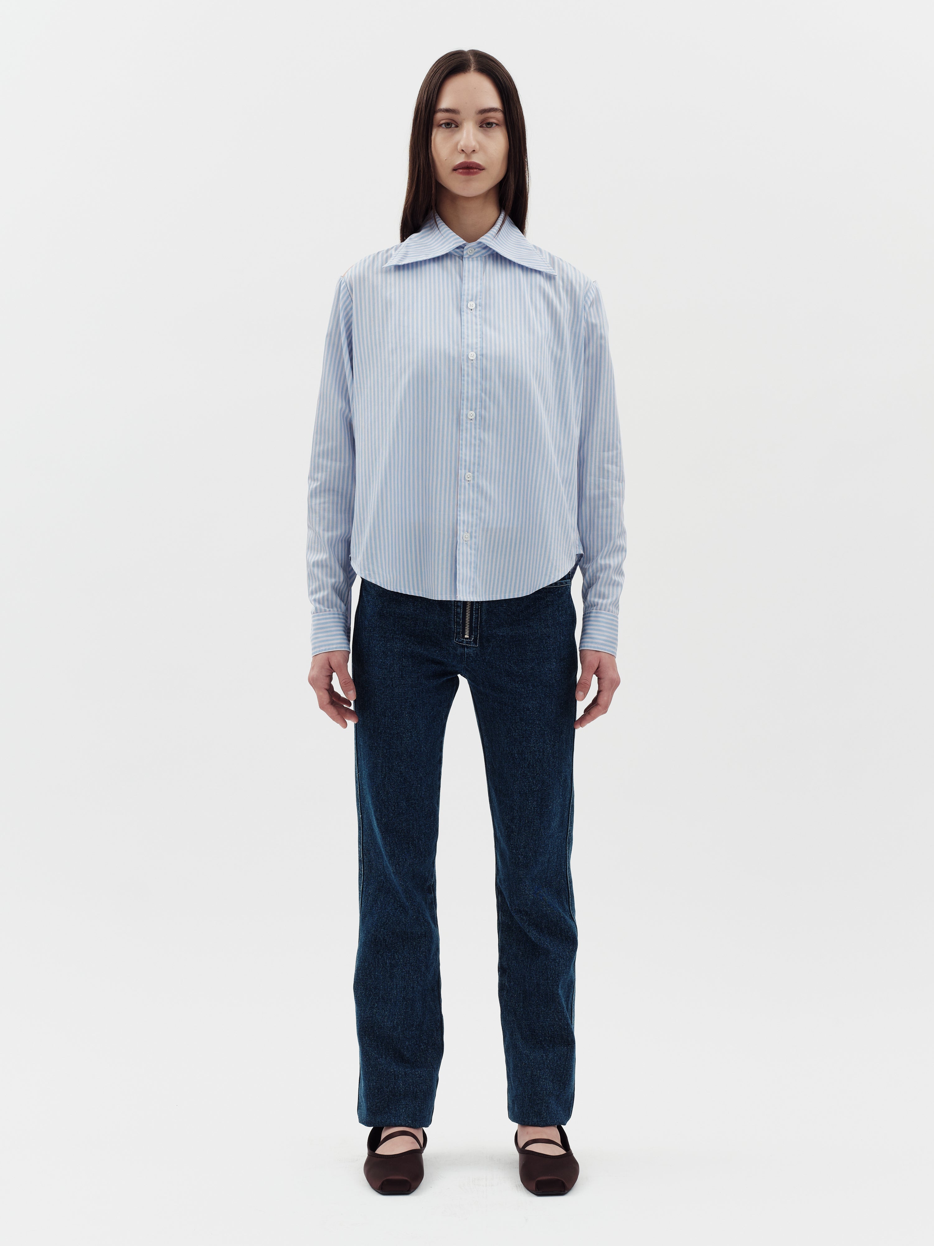 Jakke Women's Crest Shirt - Blue/White