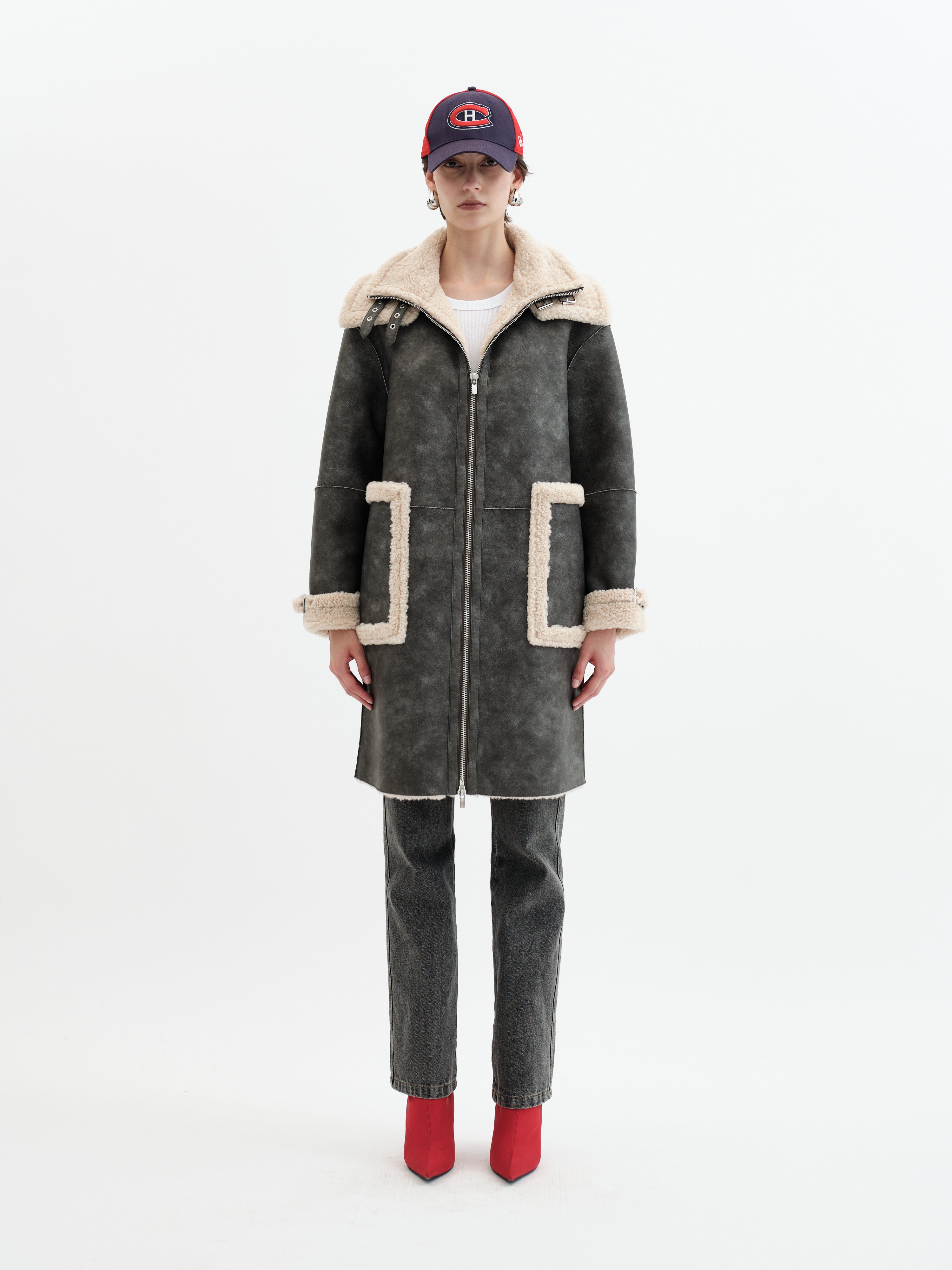 Frost Coat - Oat Dark Grey