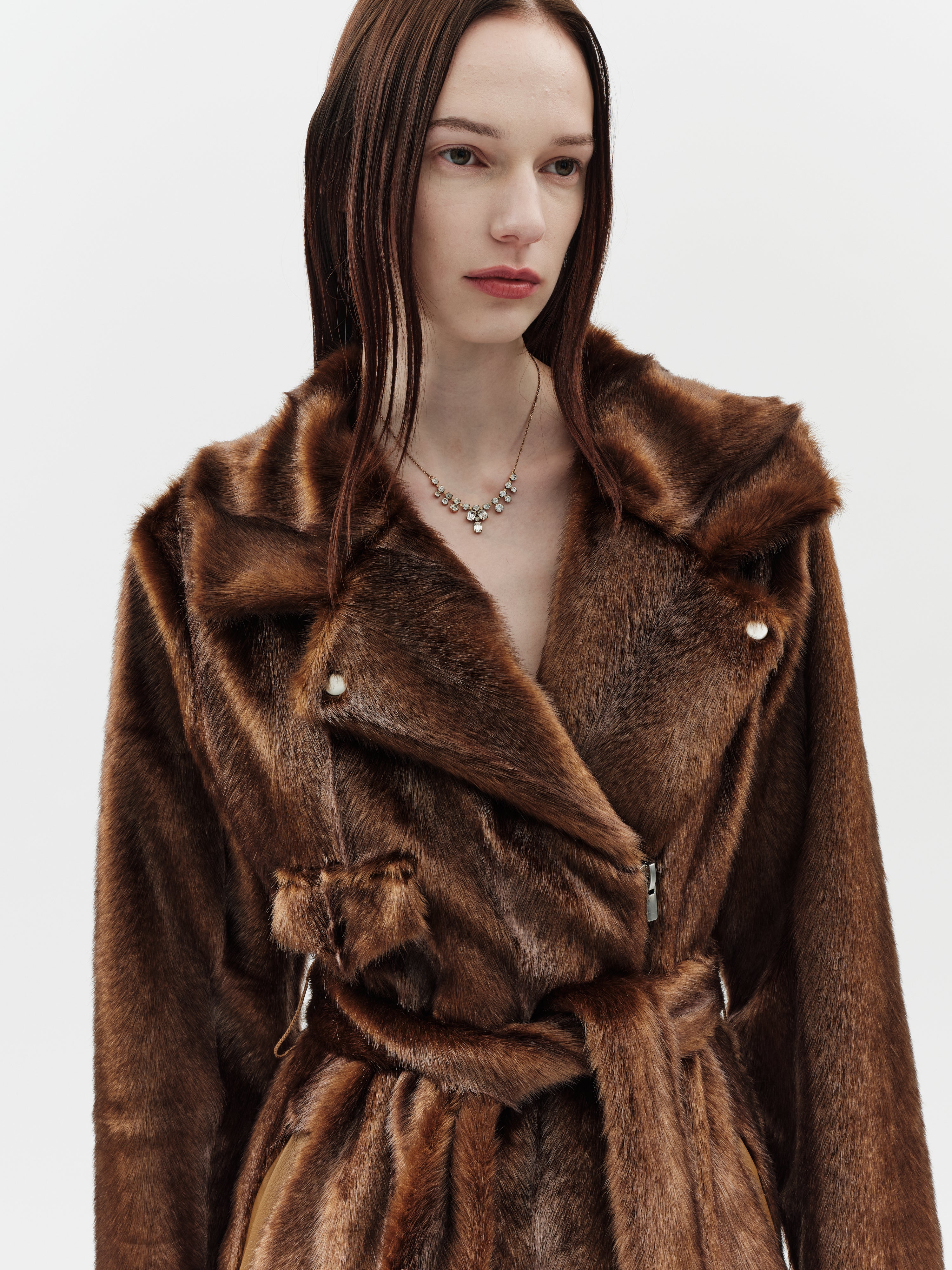 Jakke Women's Frosig Biker Coat - Brown