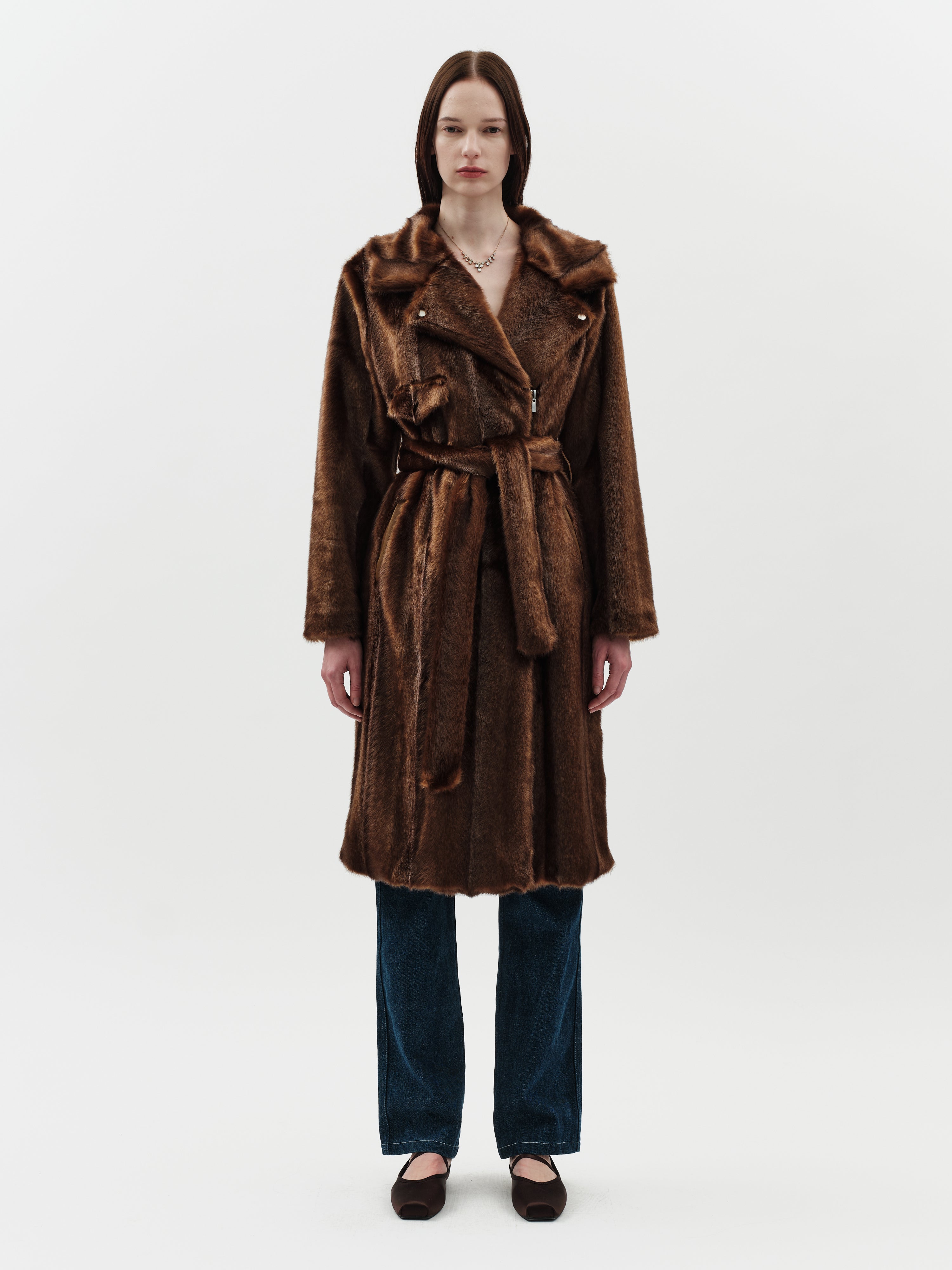 Jakke Women's Frosig Biker Coat - Brown