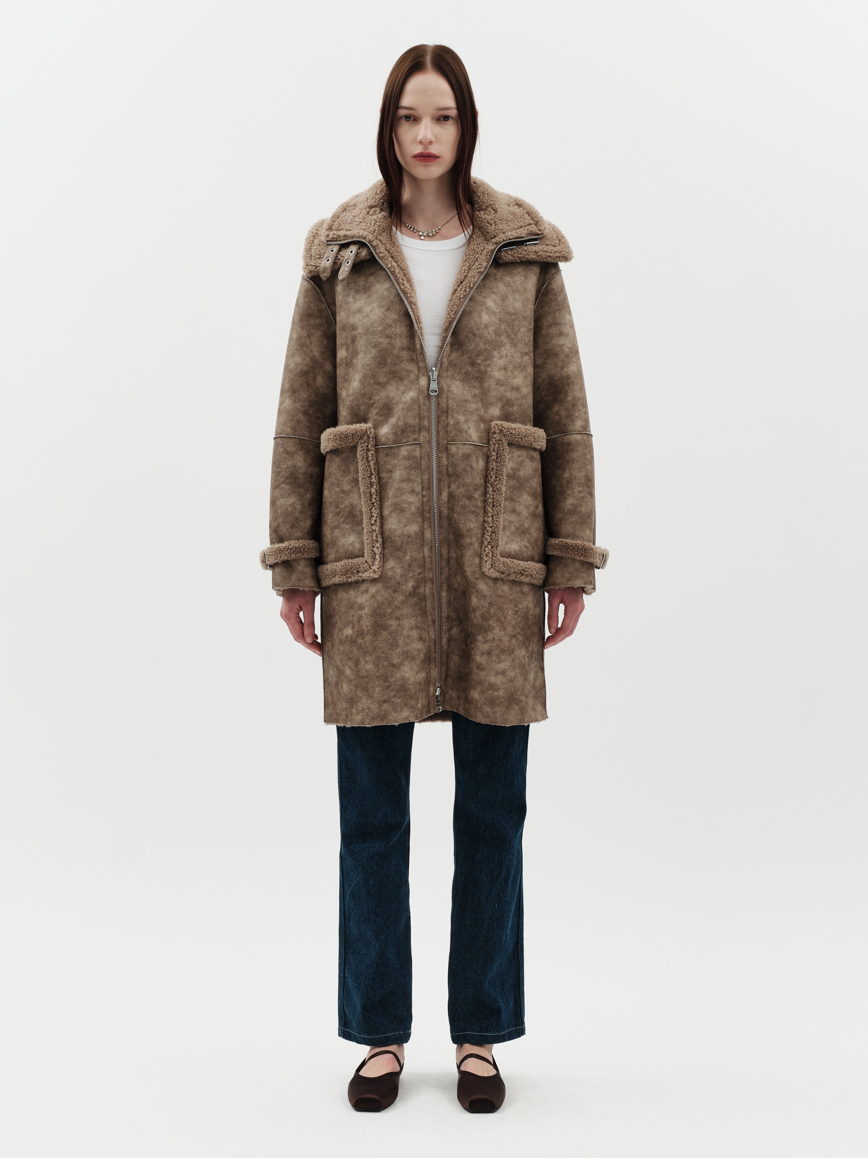 Jakke Women's Frost Biker Coat - Oat