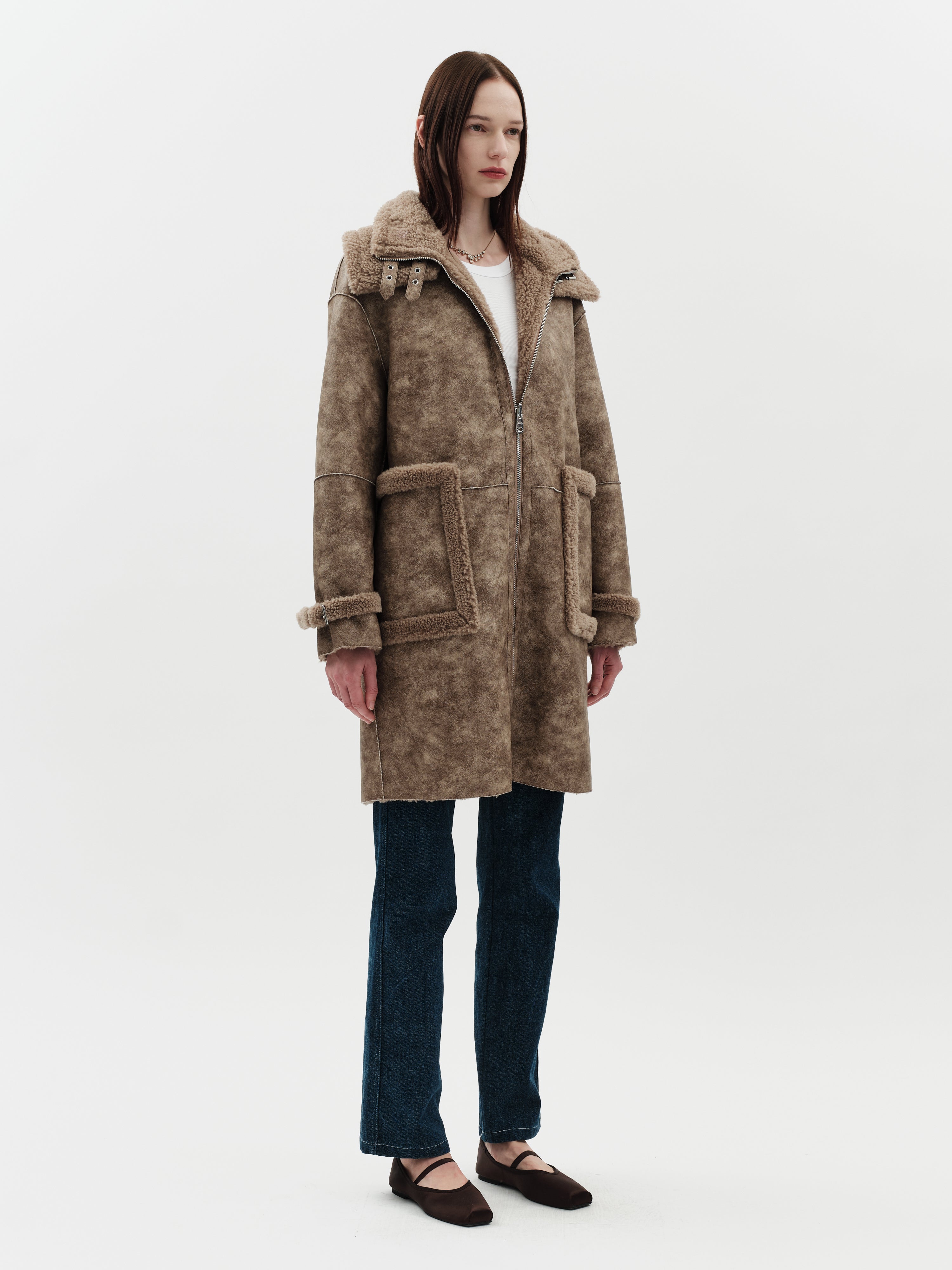 Jakke Women's Frost Biker Coat - Oat