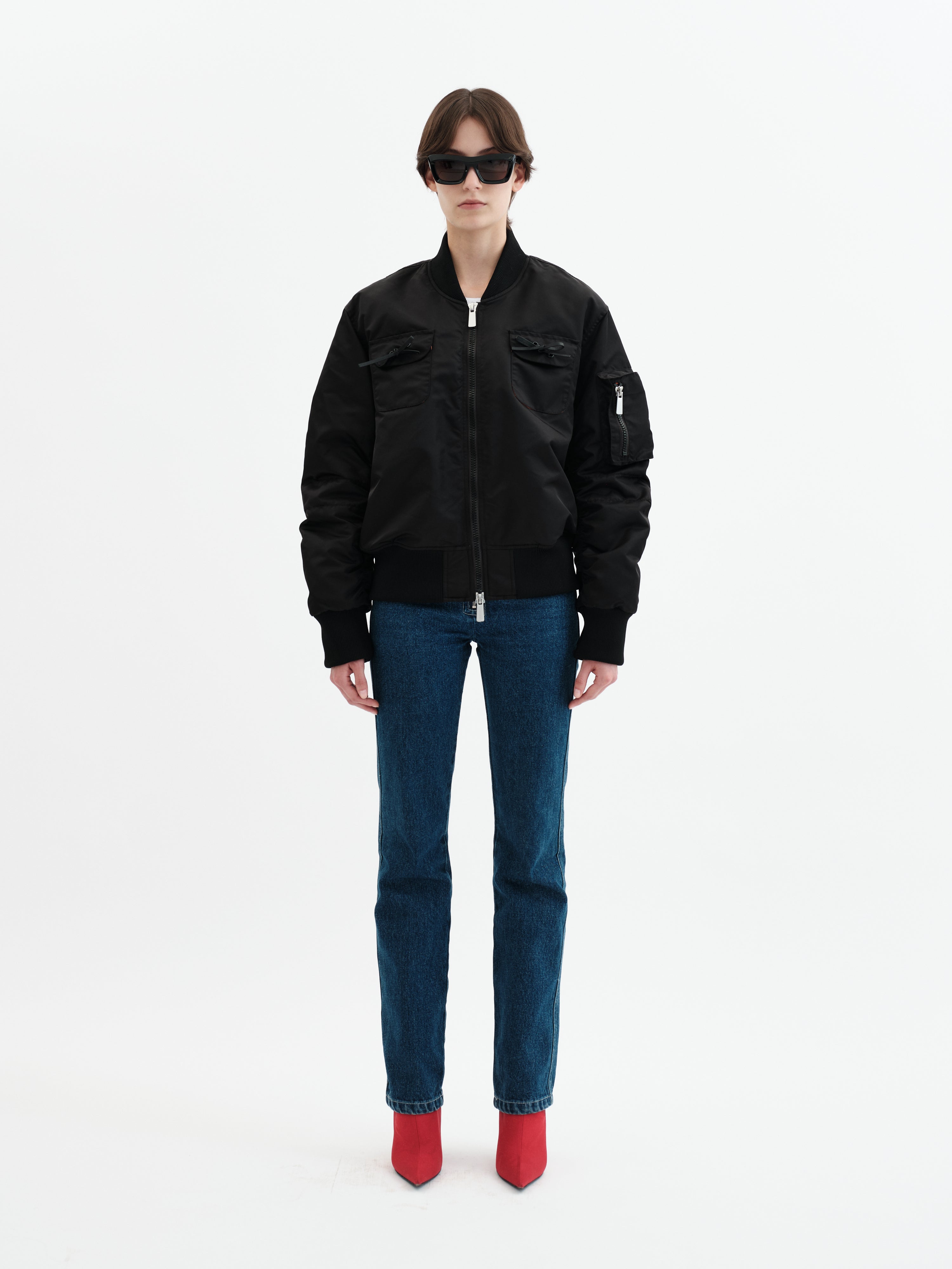 Gia Bomber Jacket - Black