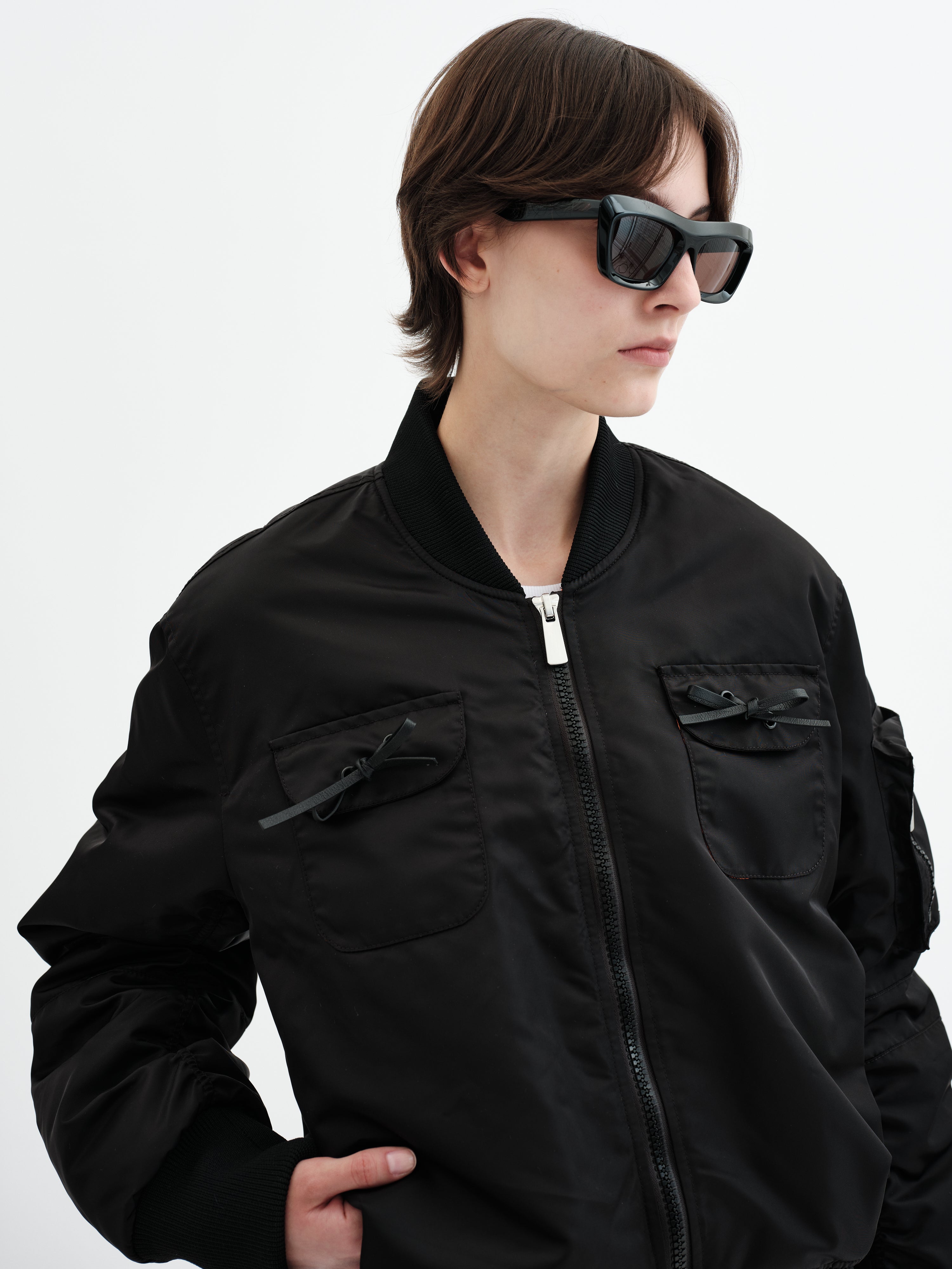 Gia Bomber Jacket - Black