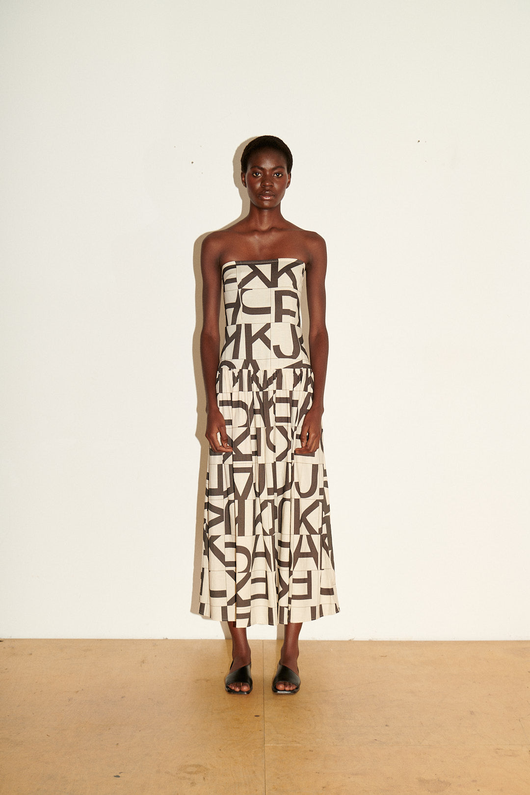 GLORIA DRESS BLACK PRINT