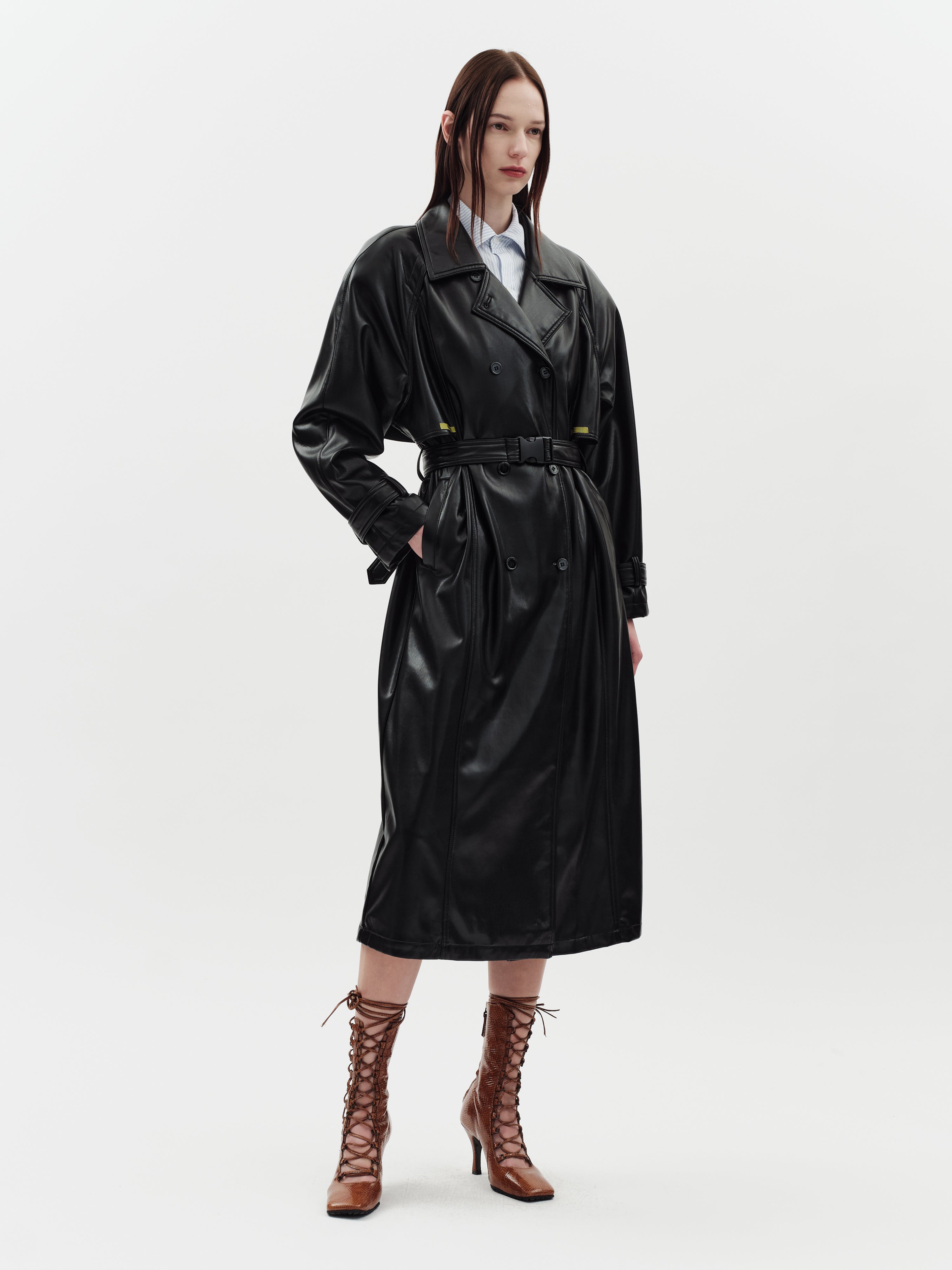 Jakke Women's Milla Trench Coat - Black