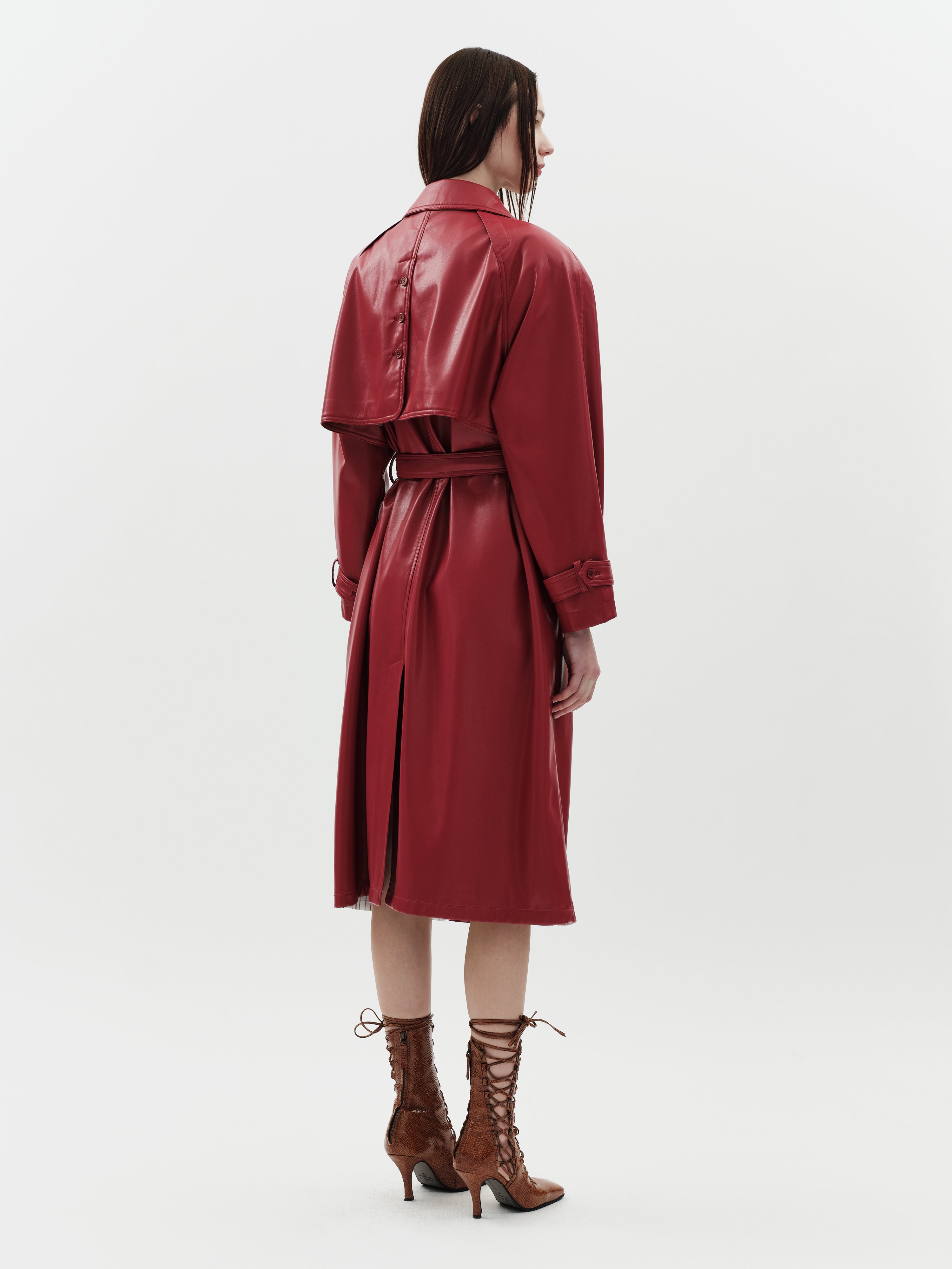 Jakke Women's Milla Trench Coat - Red