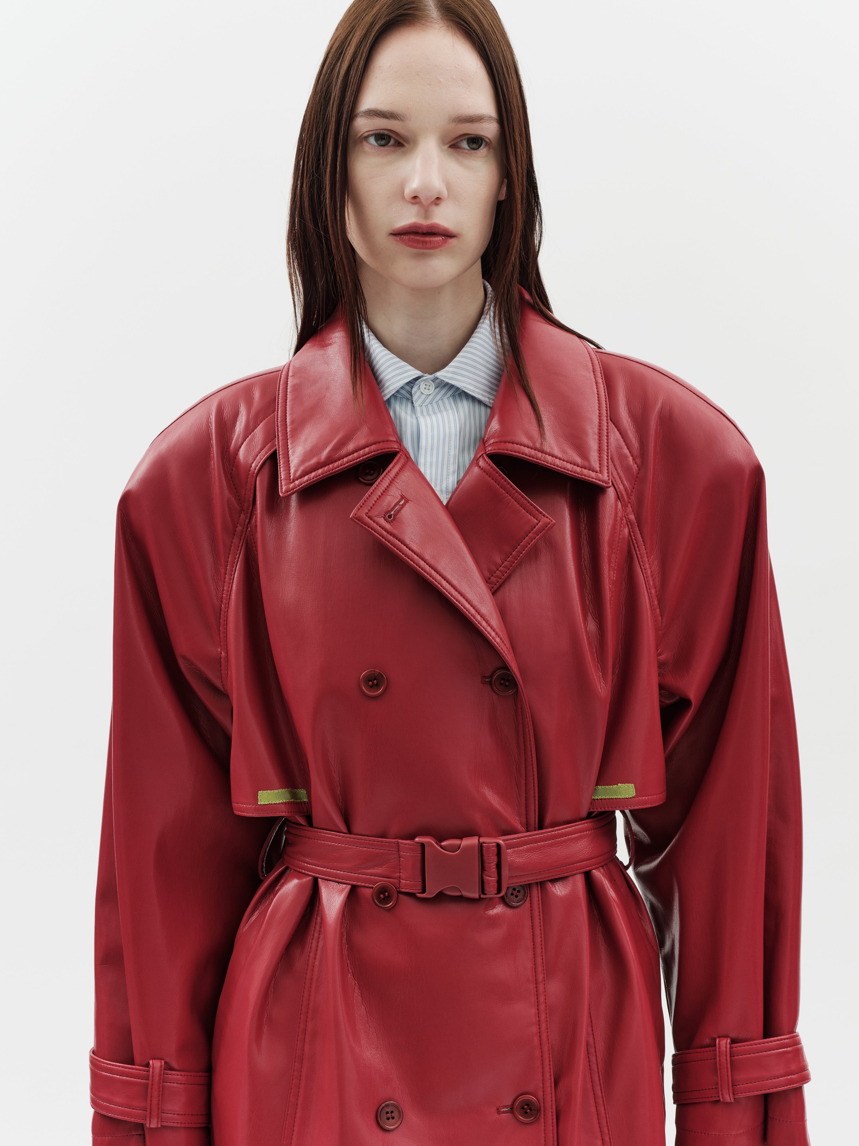 Jakke Women's Milla Trench Coat - Red