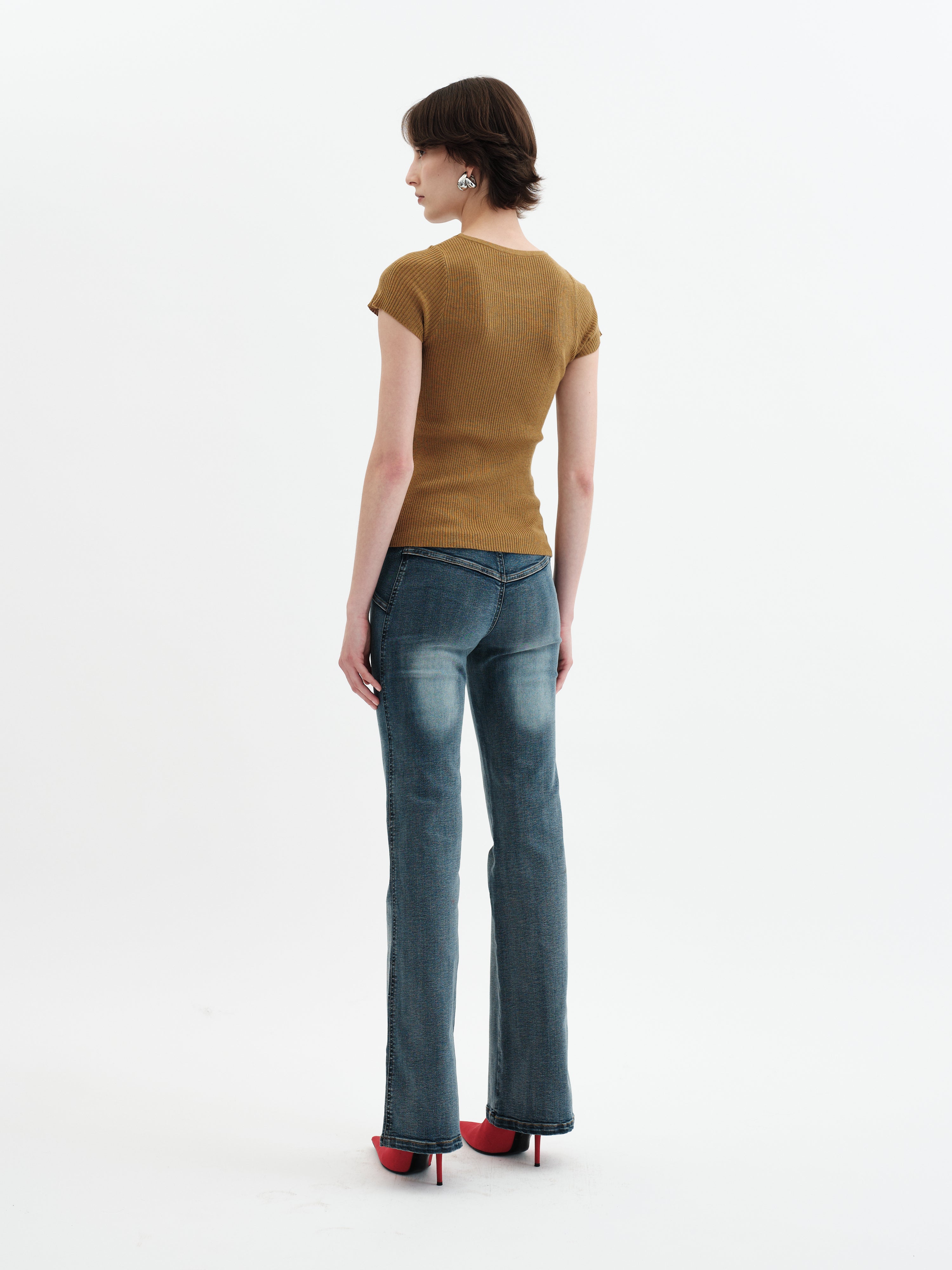 Twin Collar Top - Medallion