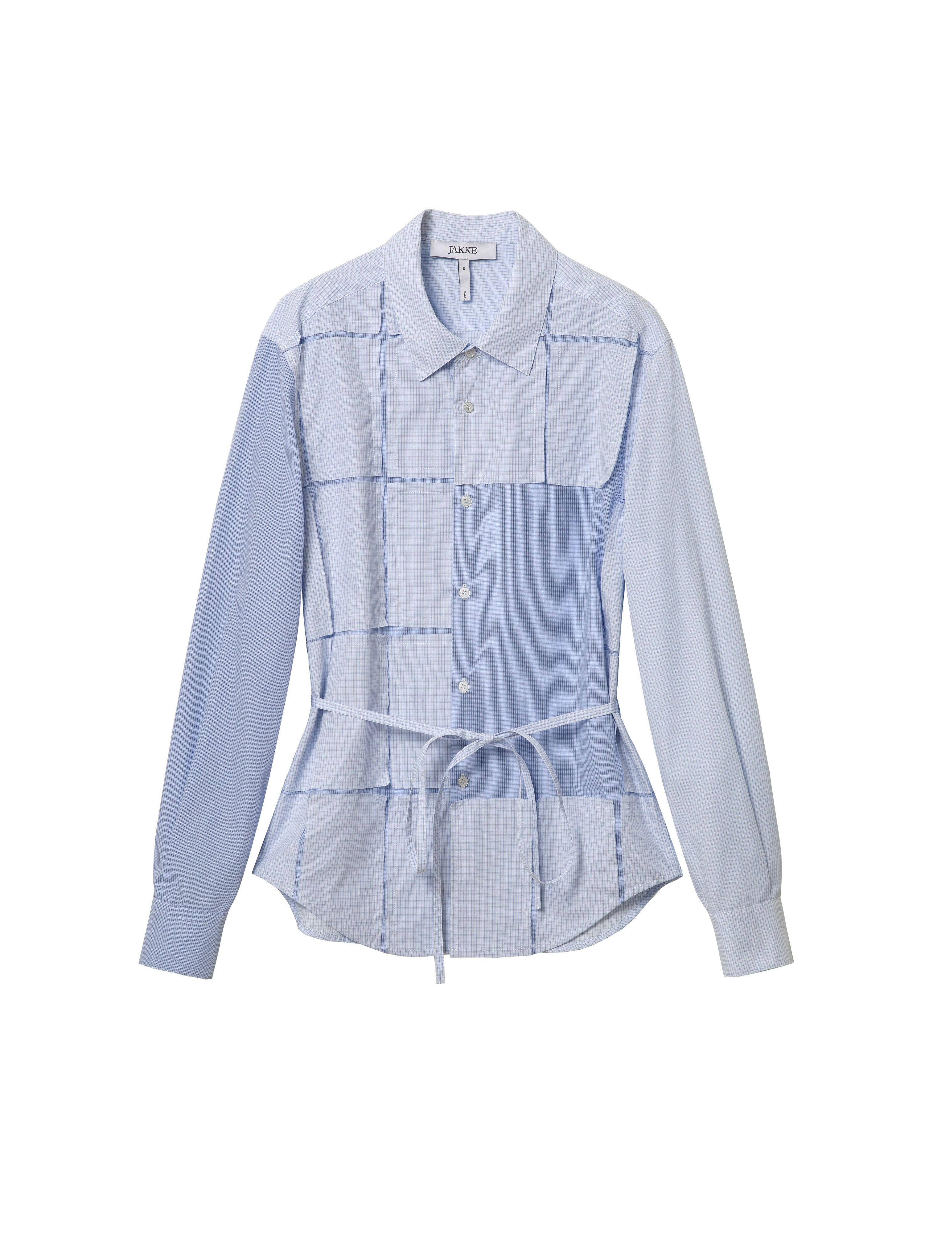 Jakke Women's Tie Shirt - Blue Patch