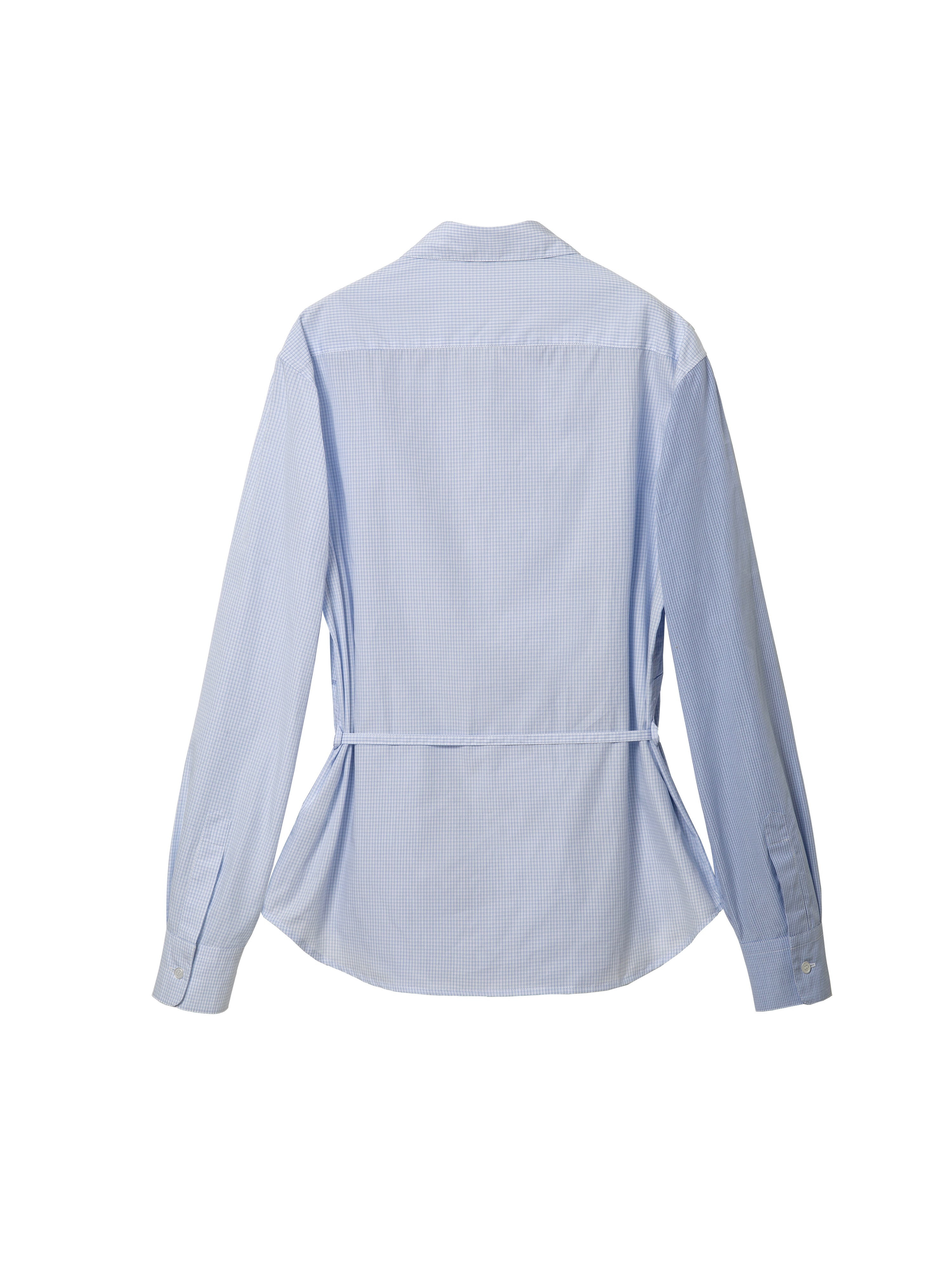 Jakke Women's Tie Shirt - Blue Patch