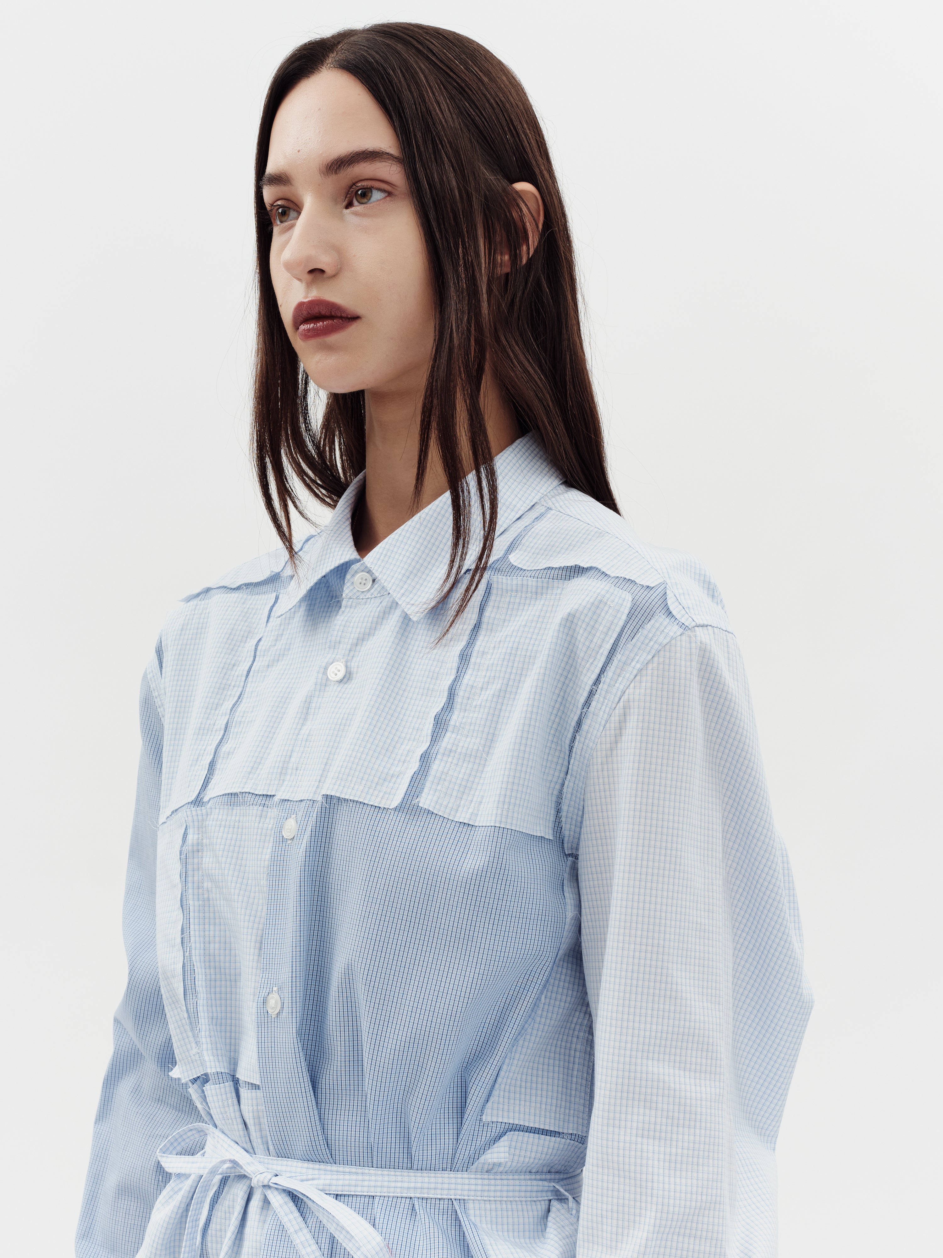 Jakke Women's Tie Shirt - Blue Patch