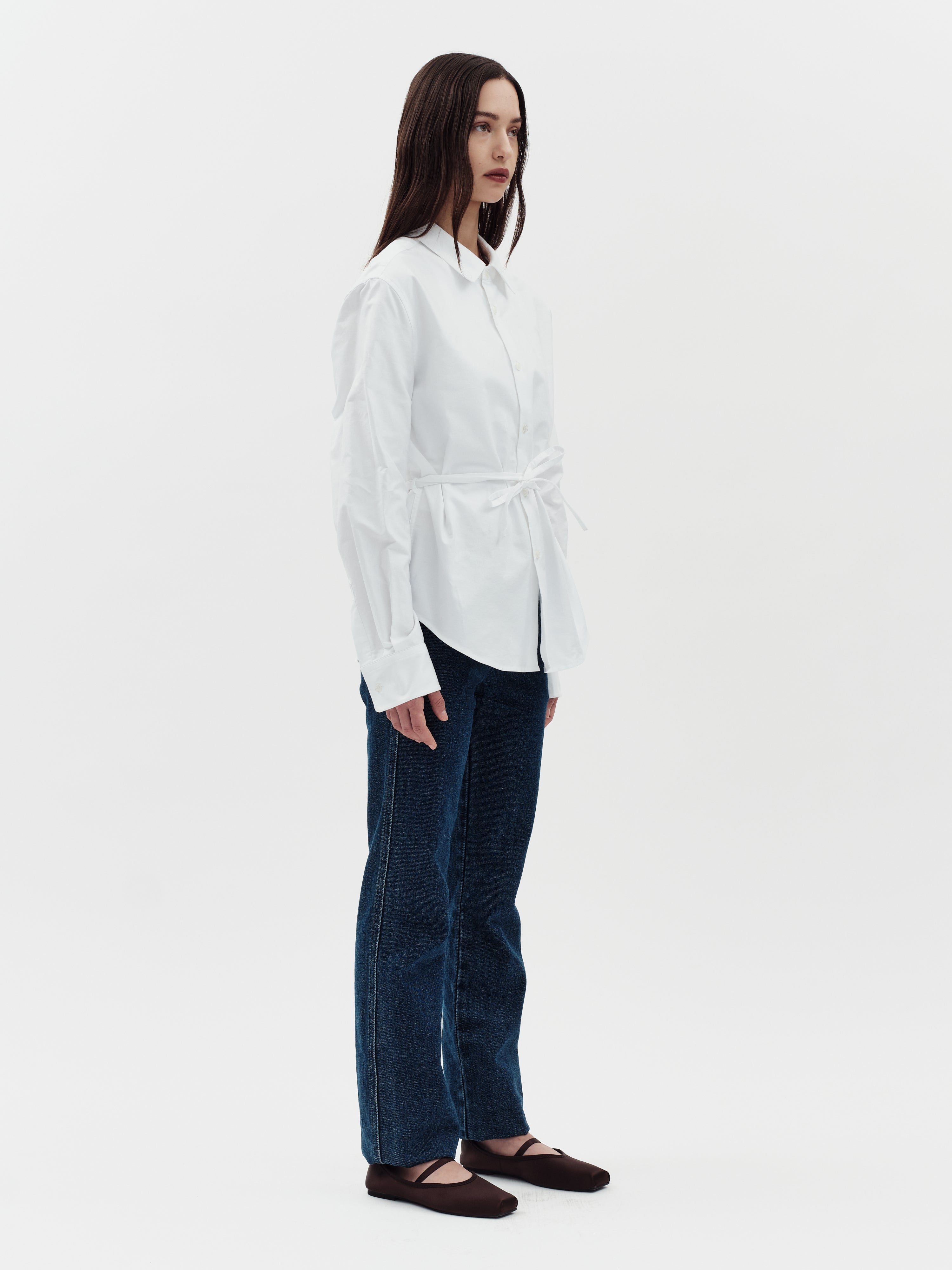 Jakke Women's Tie Shirt - White