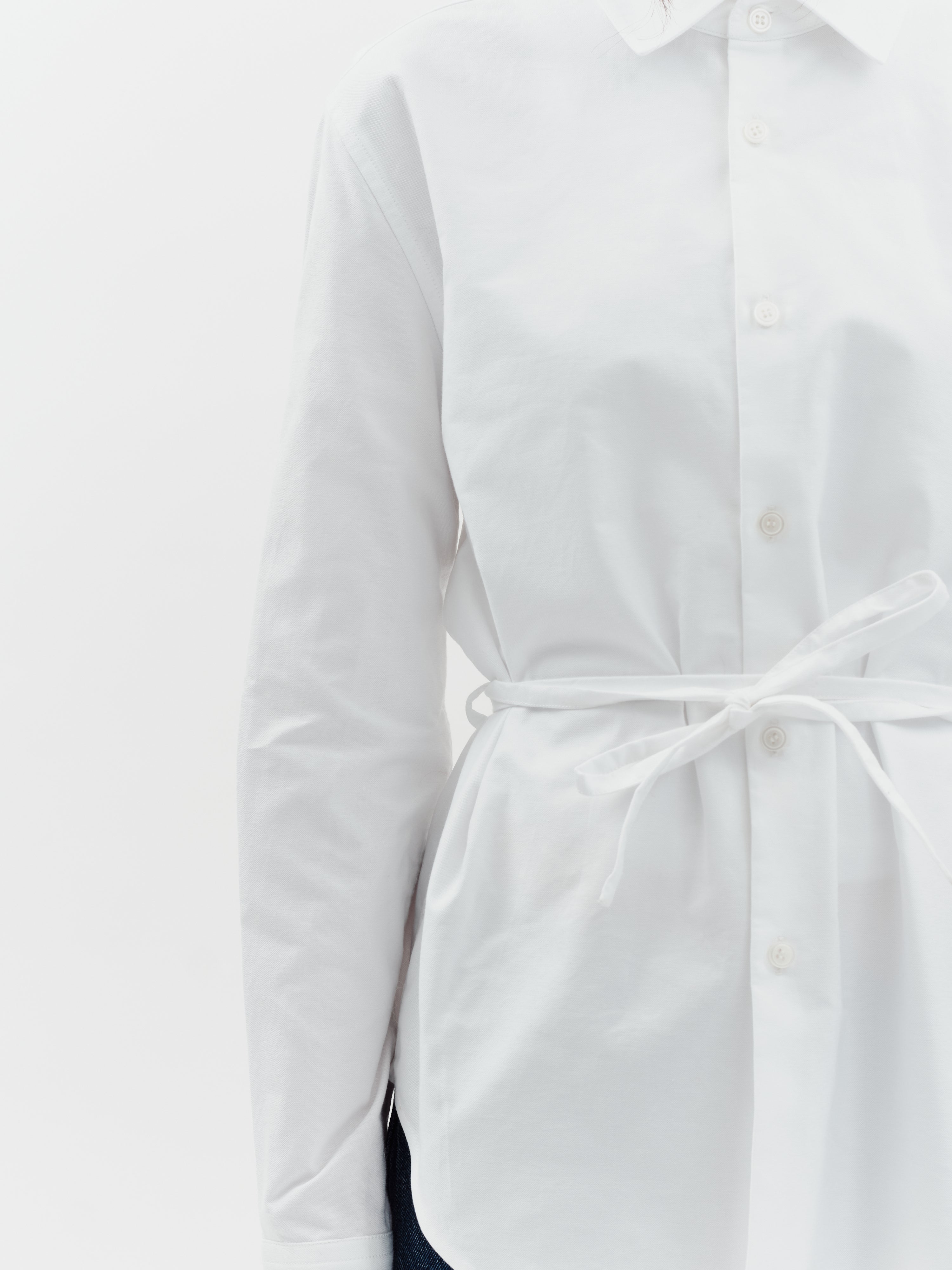 Jakke Women's Tie Shirt - White
