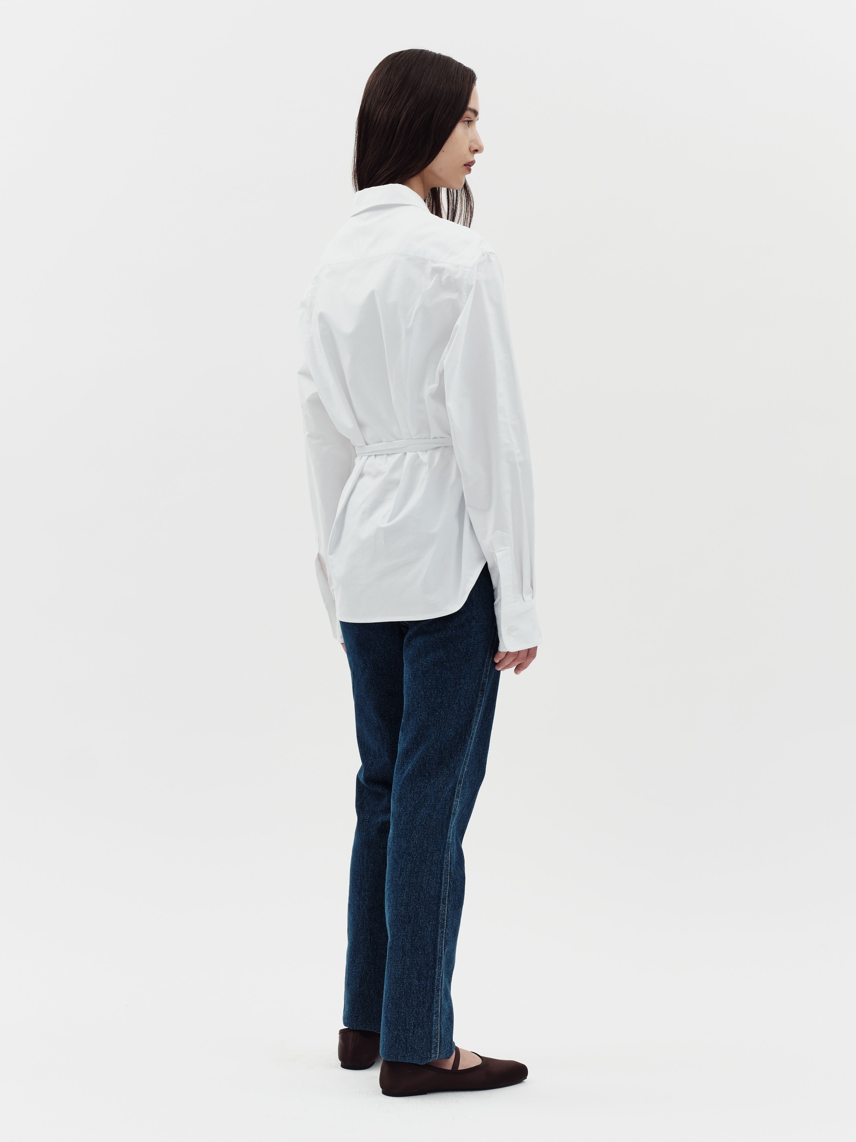 Jakke Women's Tie Shirt - White
