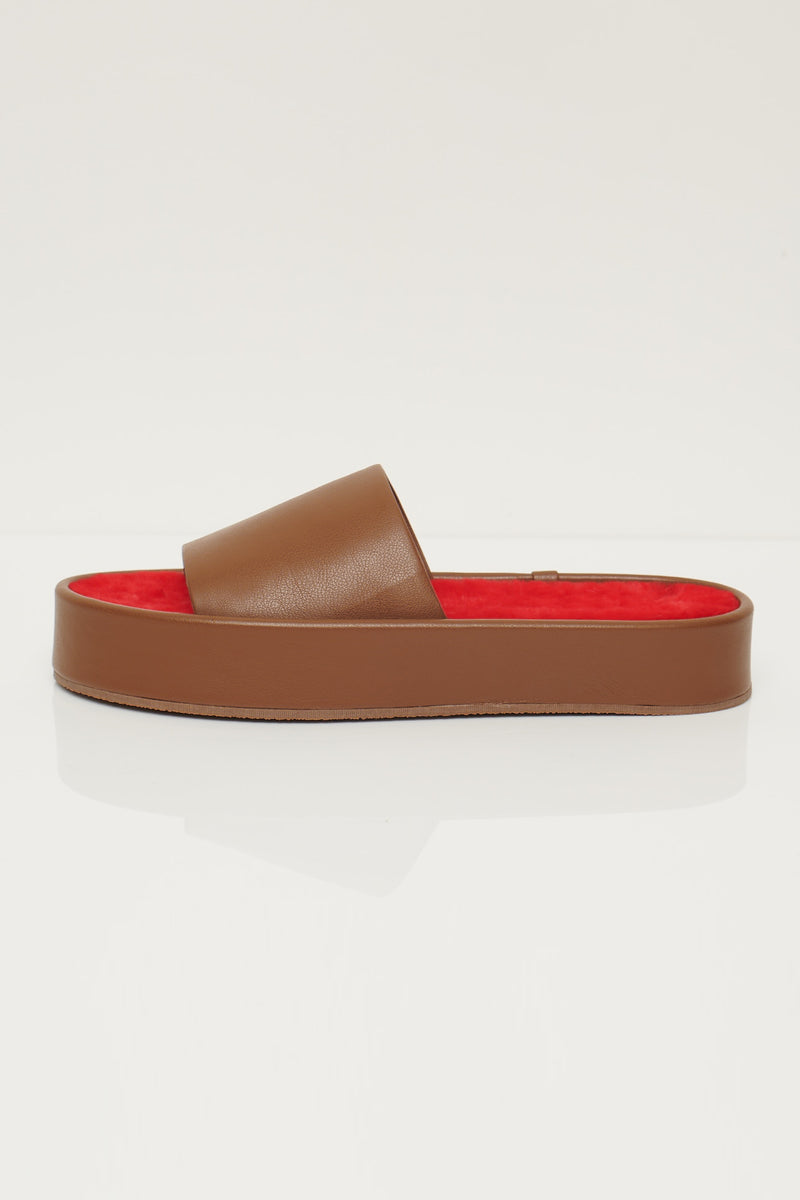 LEAH SLIDE CHESTNUT RED – Jakke