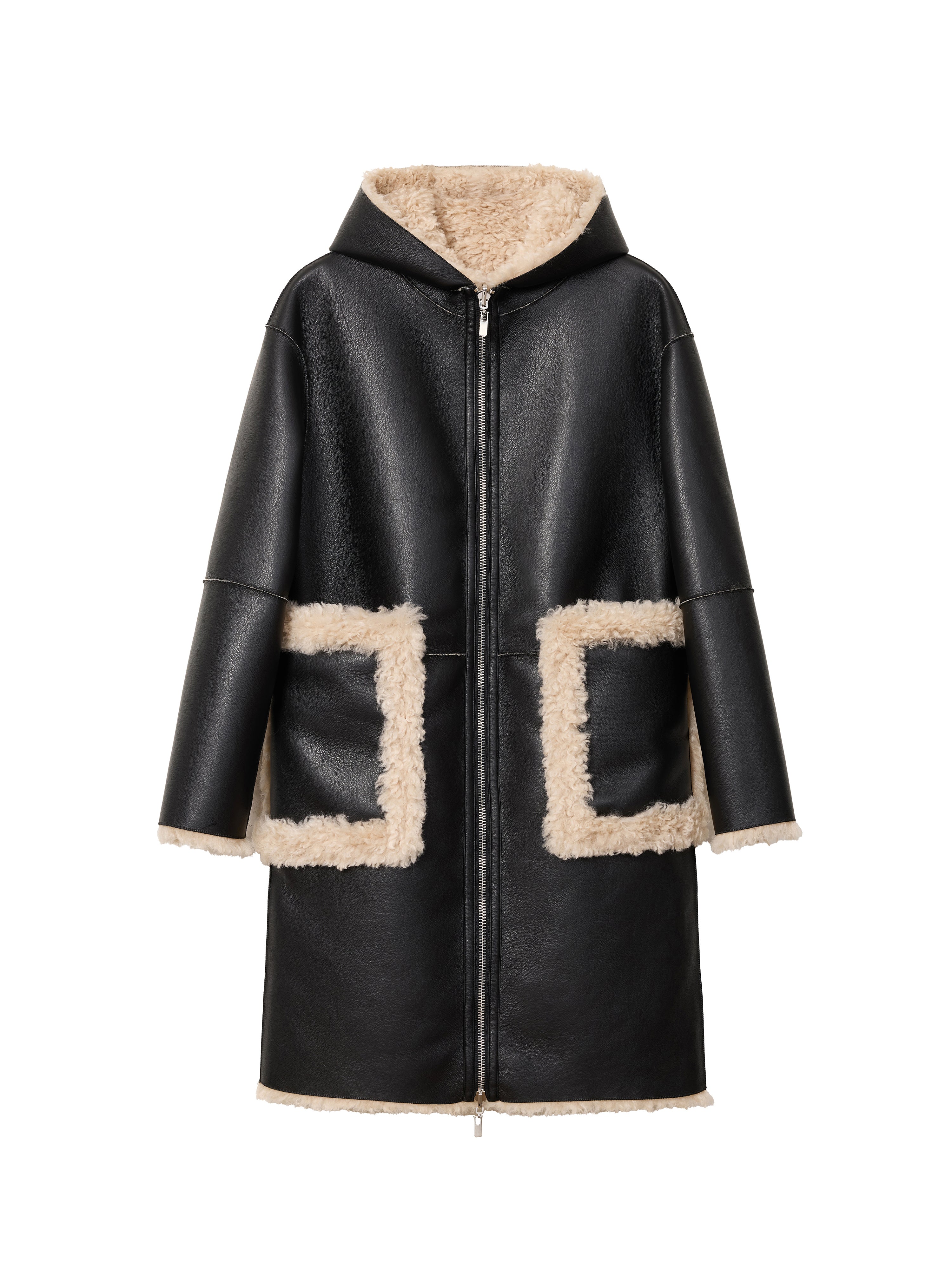 Nora Coat - Black Cream