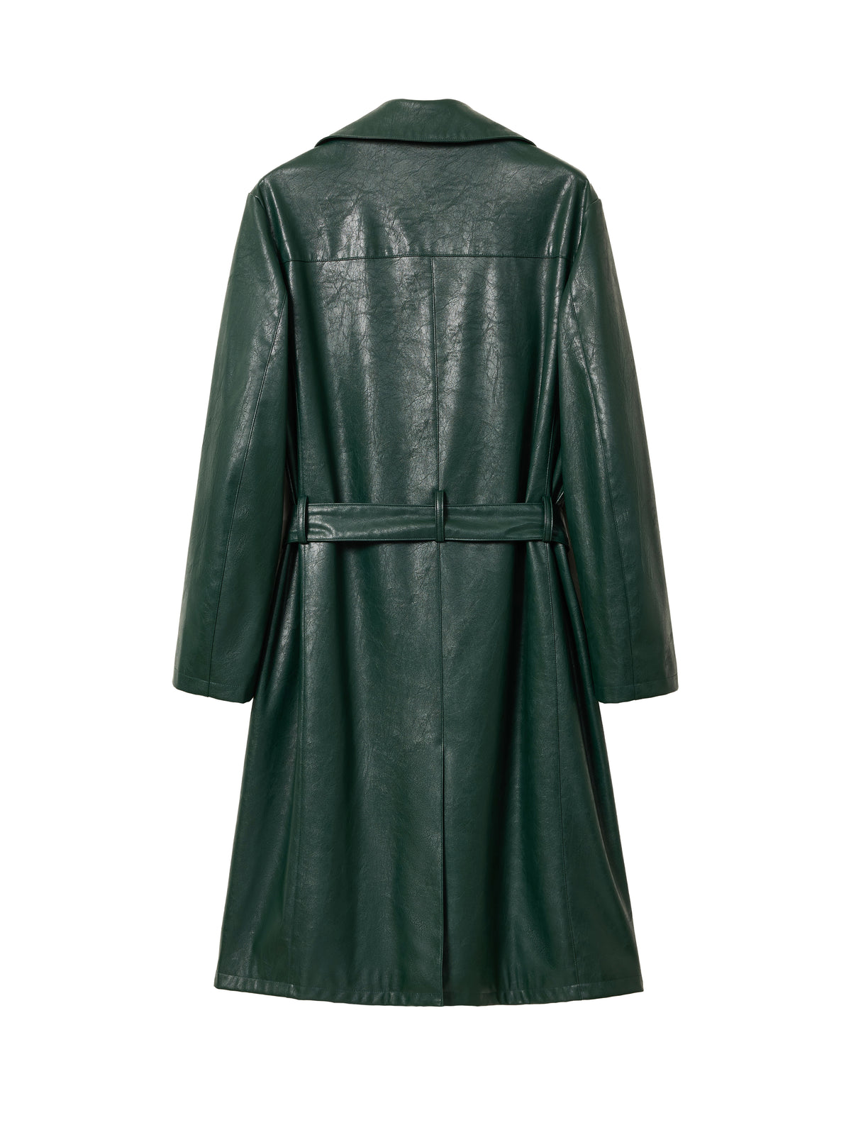 Sim Belted Coat - Olive Green