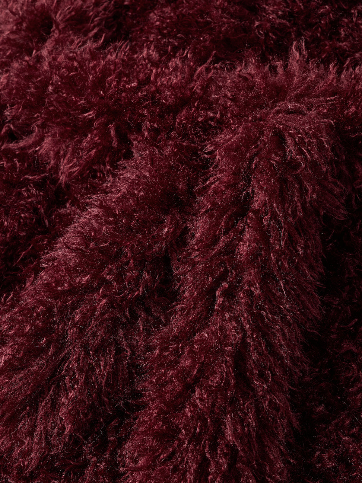 Kirby Coat - Burgundy Curly