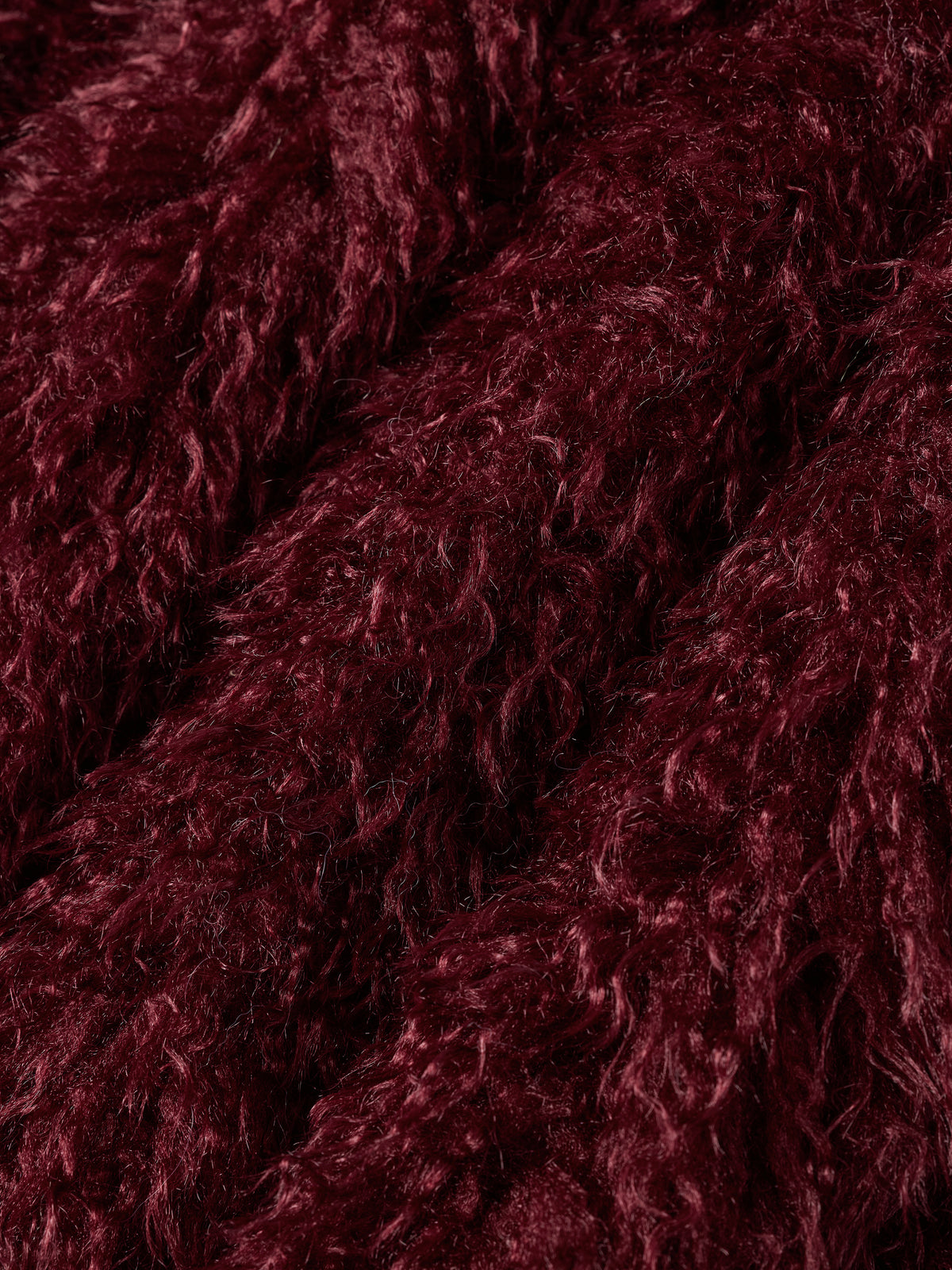 Kirby Coat - Burgundy Curly