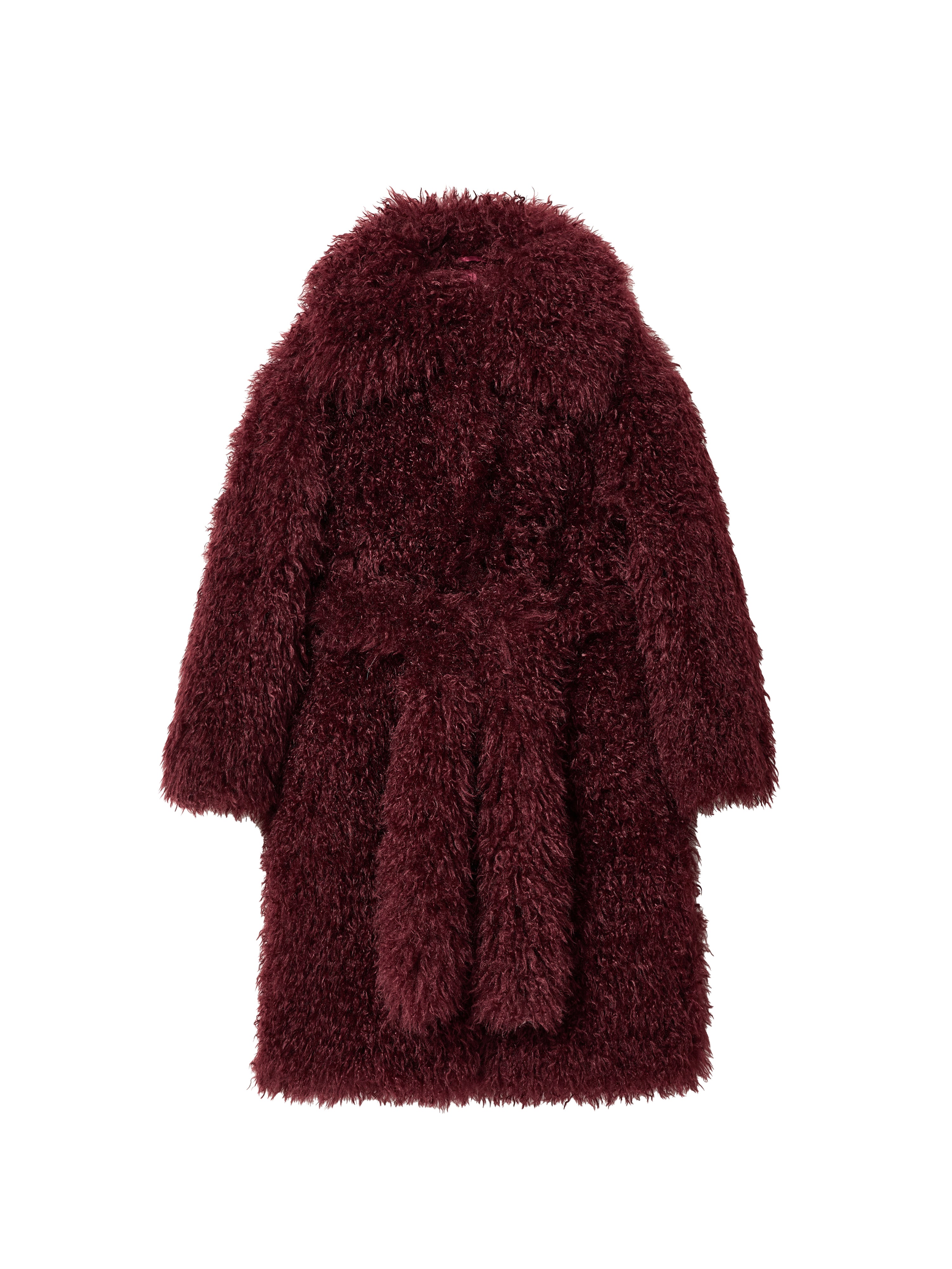 Kirby Coat - Burgundy Curly