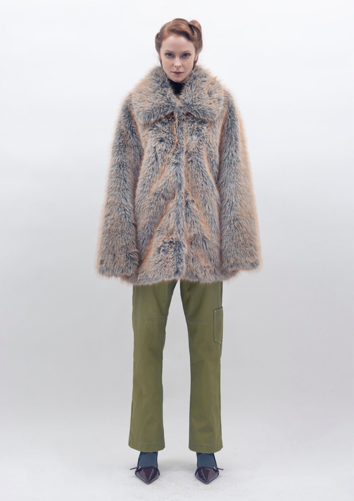 Cocoon Coat - Forest Oat