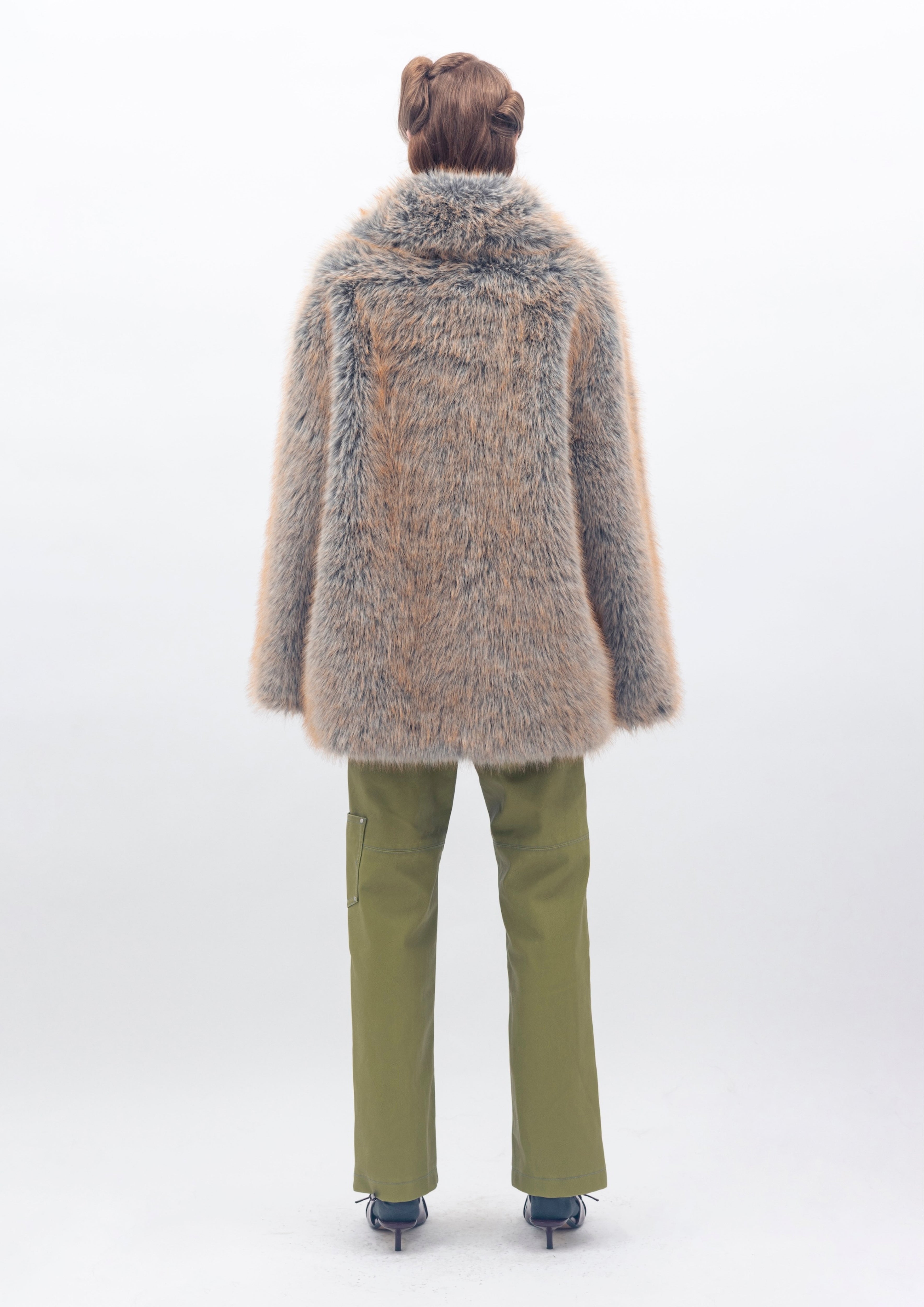 Cocoon Coat - Forest Oat
