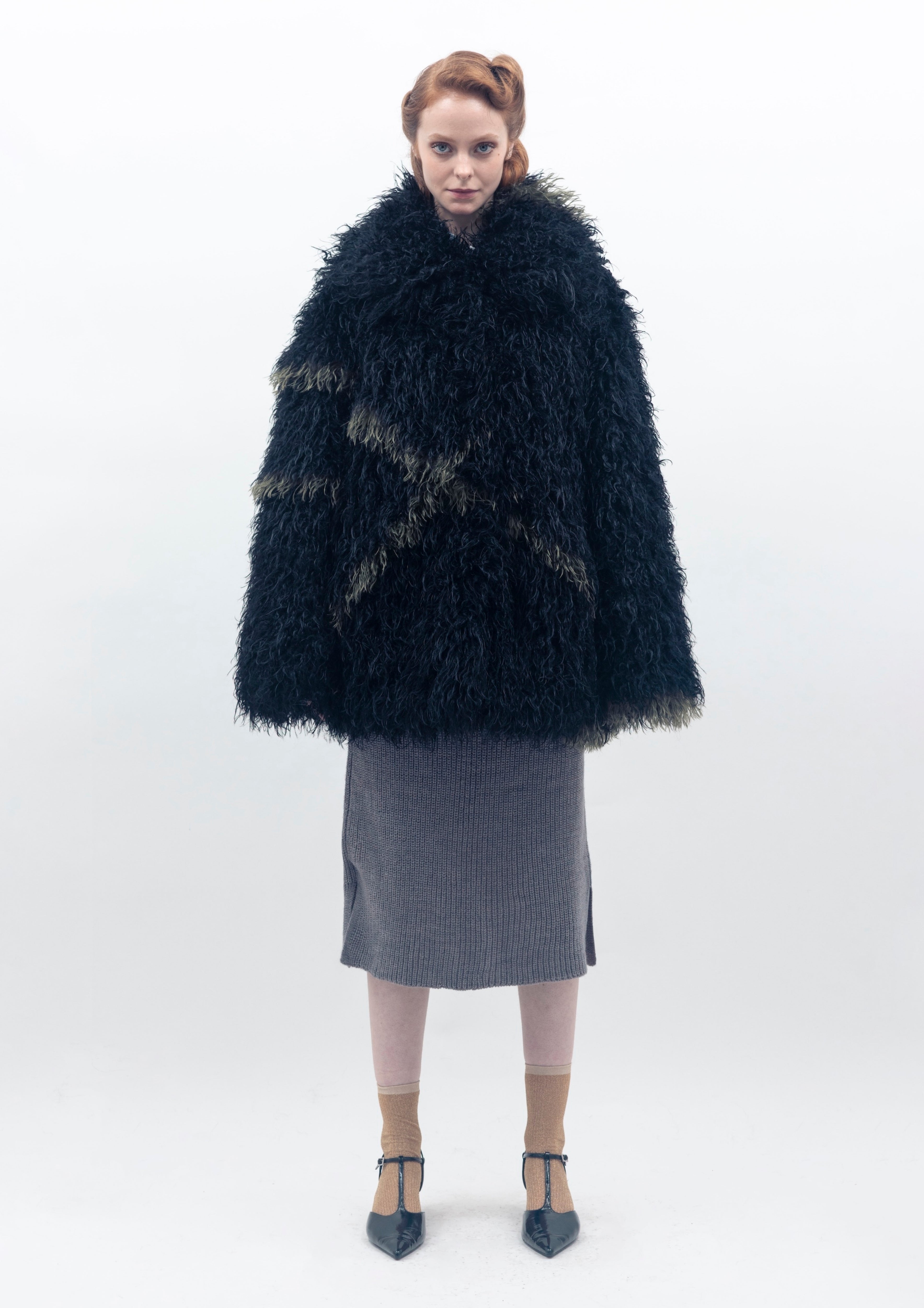 Cocoon Coat - Black