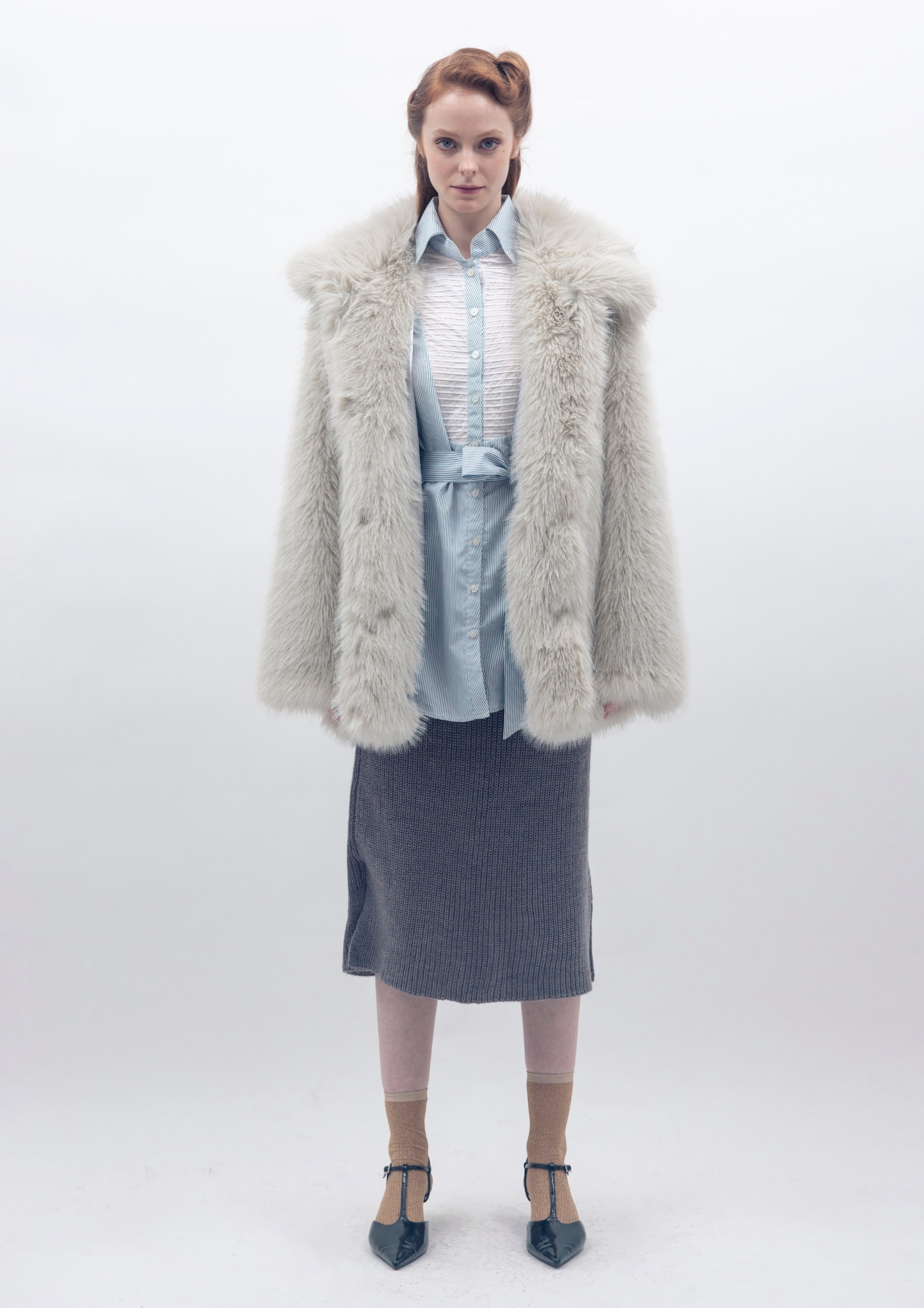Cocoon Coat - Ecru