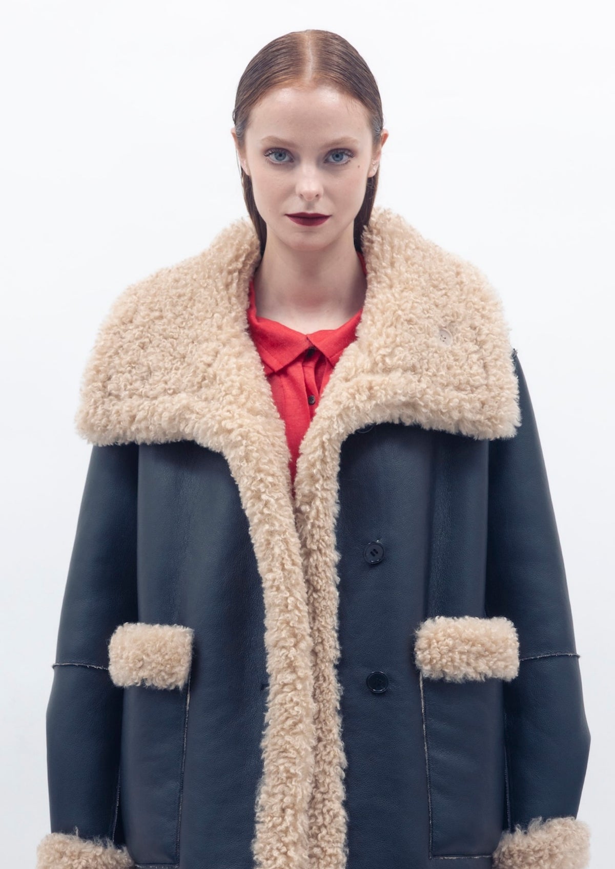 Agnes Coat - Black Cream