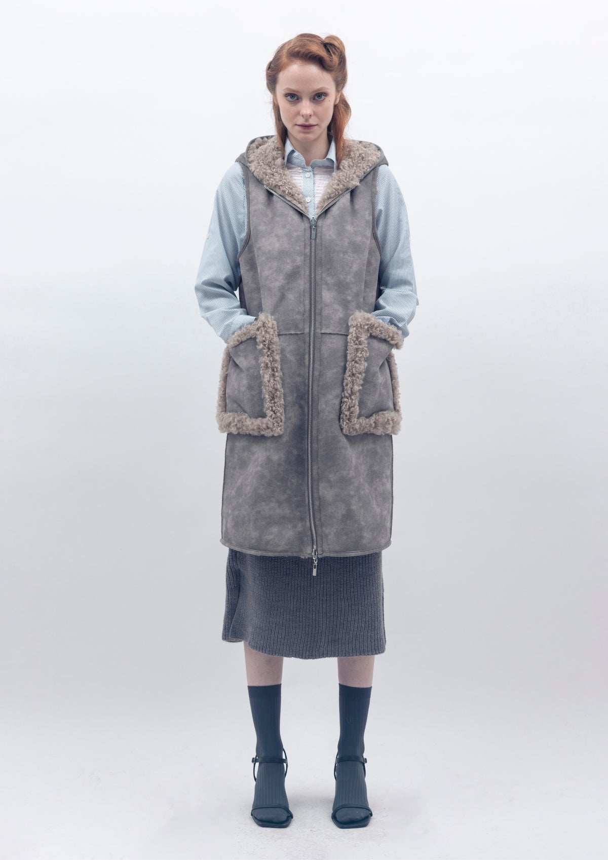 Nori Gilet - Grey
