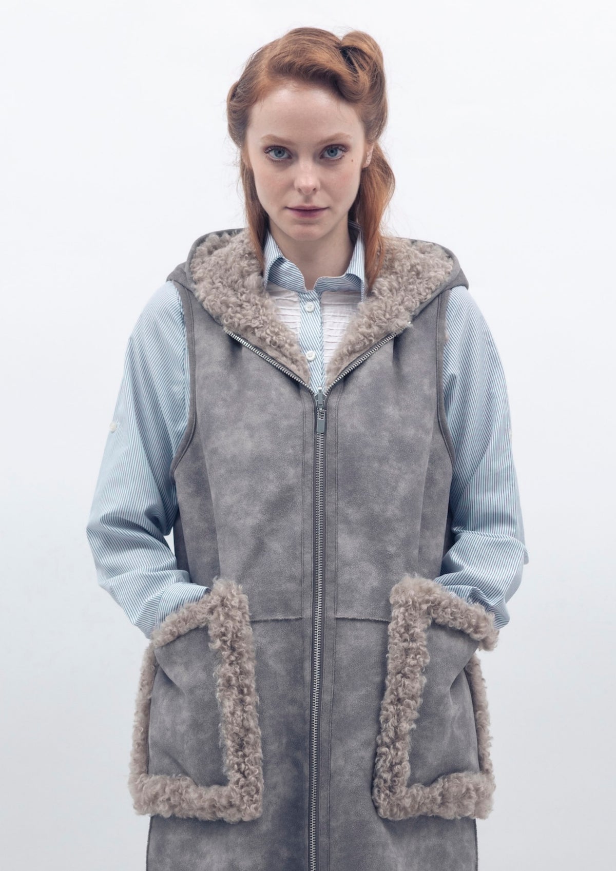 Nori Gilet - Grey