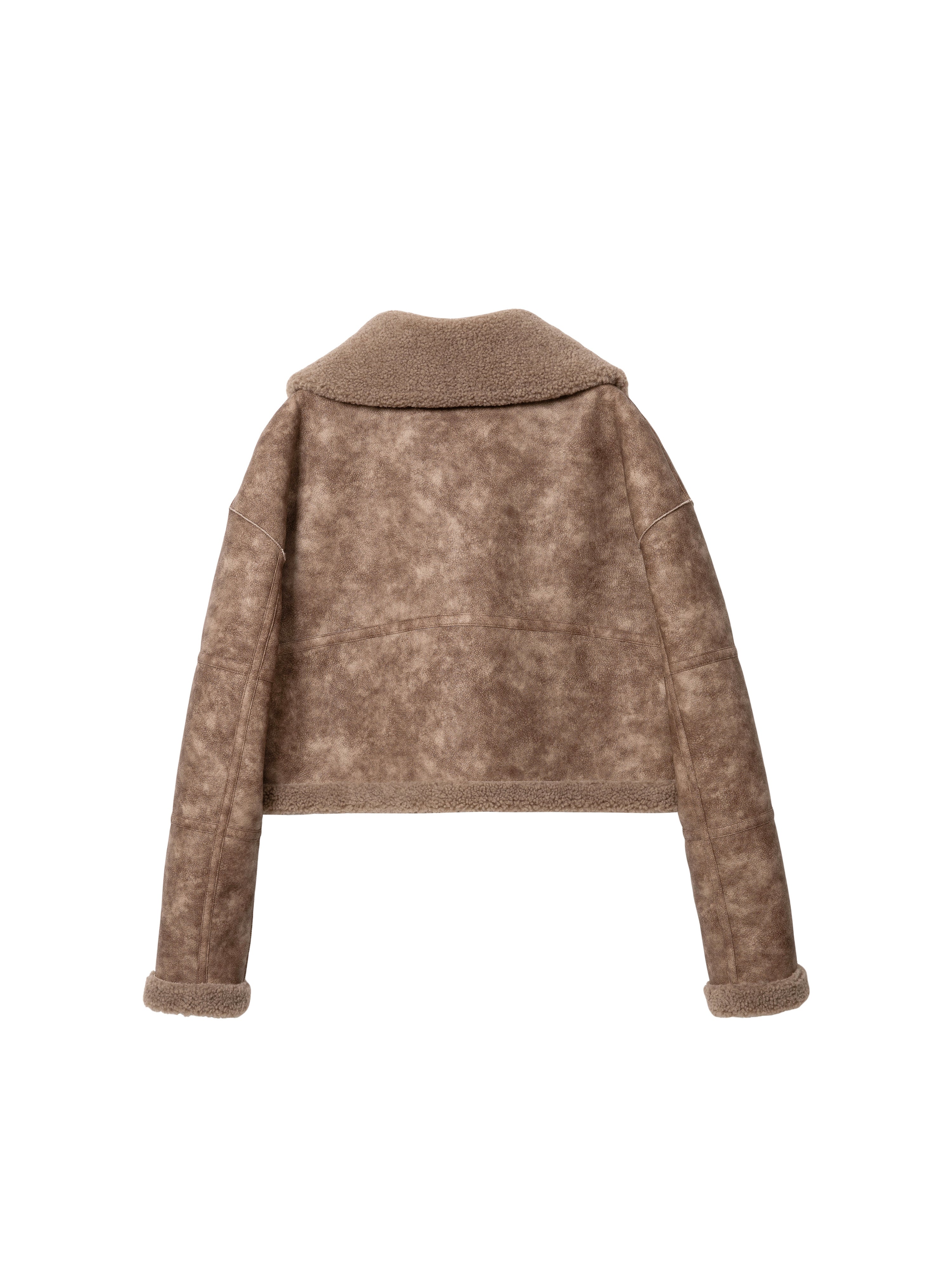 Jakke Women's Aviator Cropped Jacket - Oat