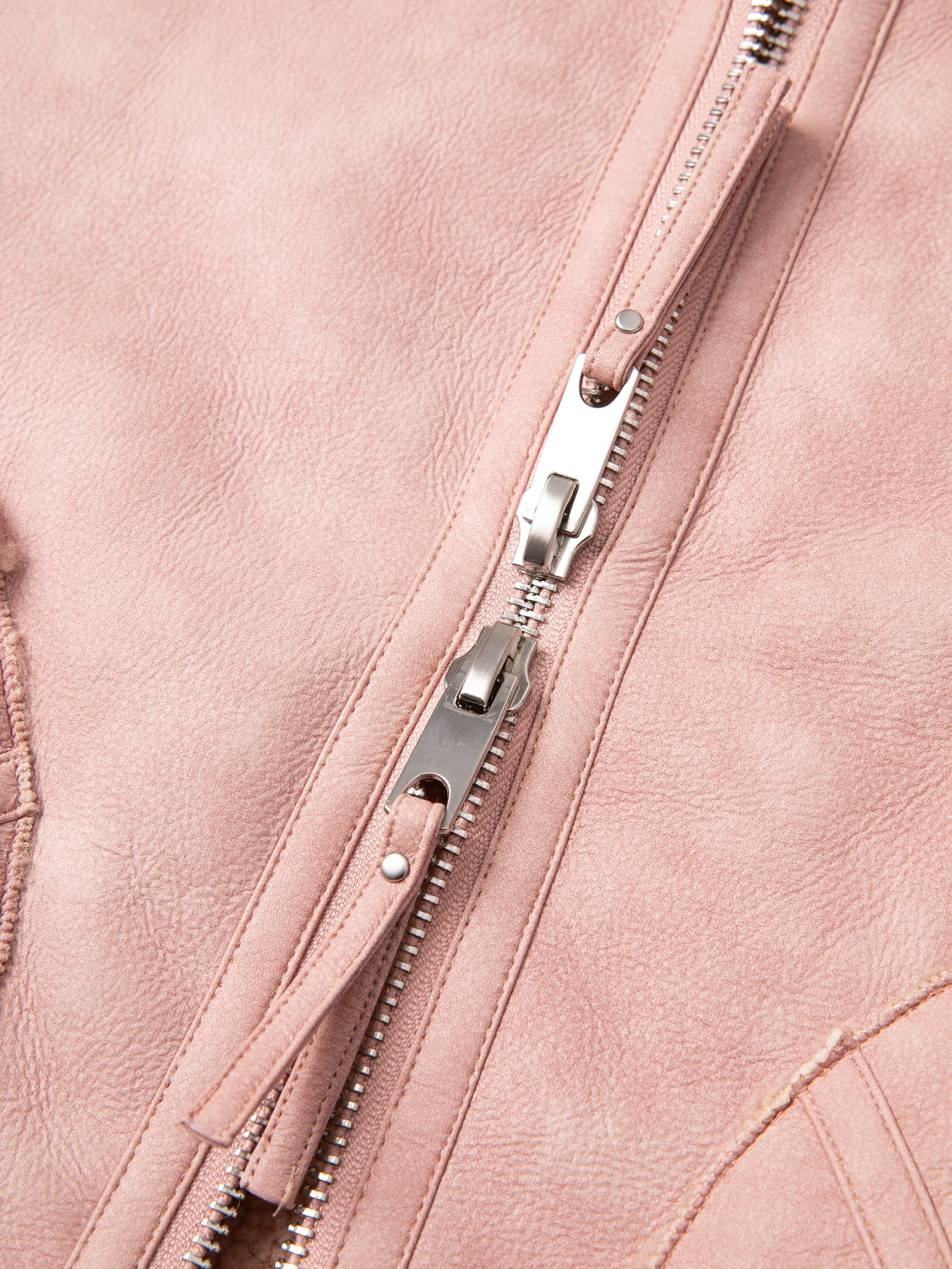 Jakke Women's Aviator Cropped Jacket - Pink