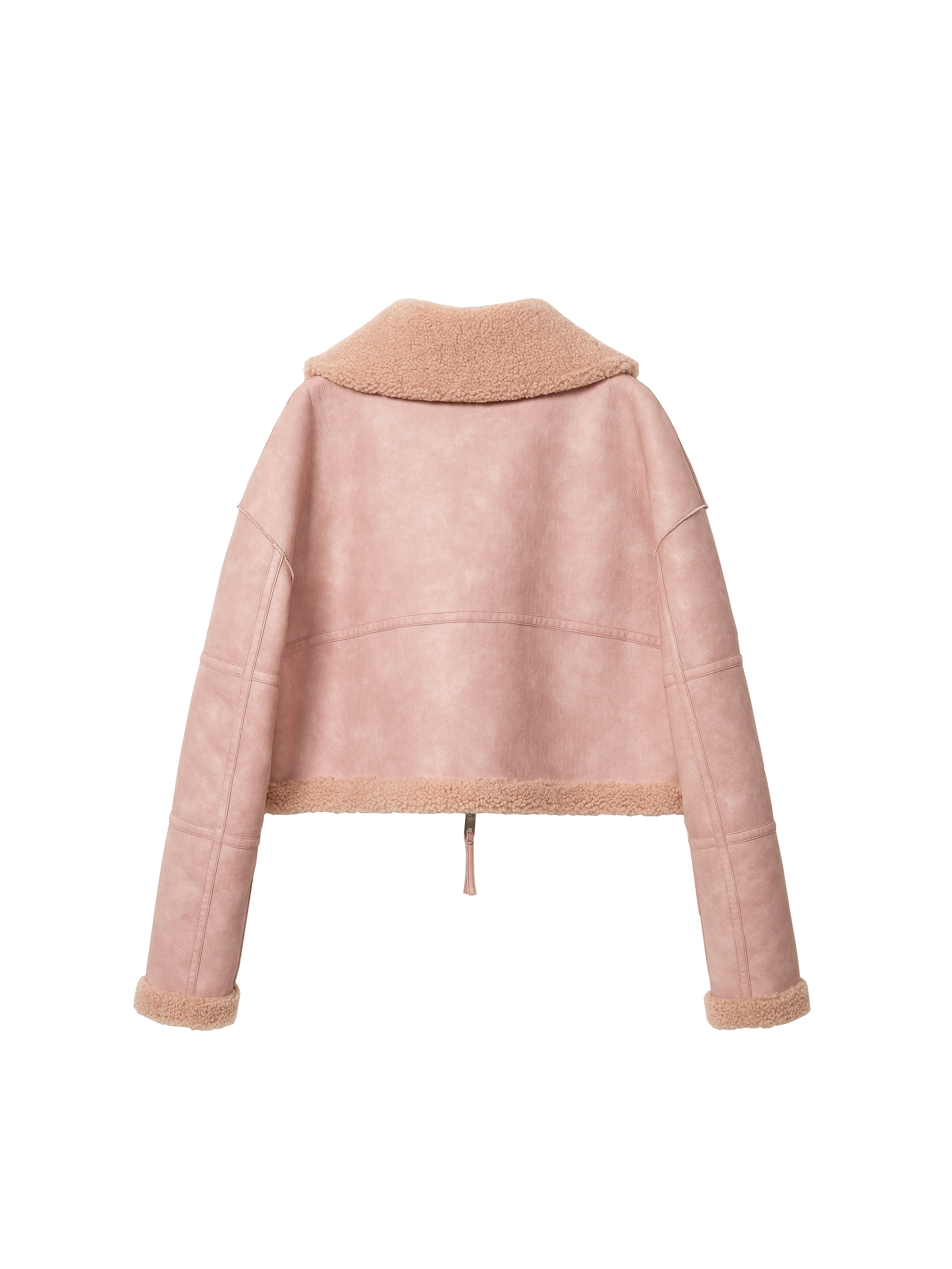 Jakke Women's Aviator Cropped Jacket - Pink