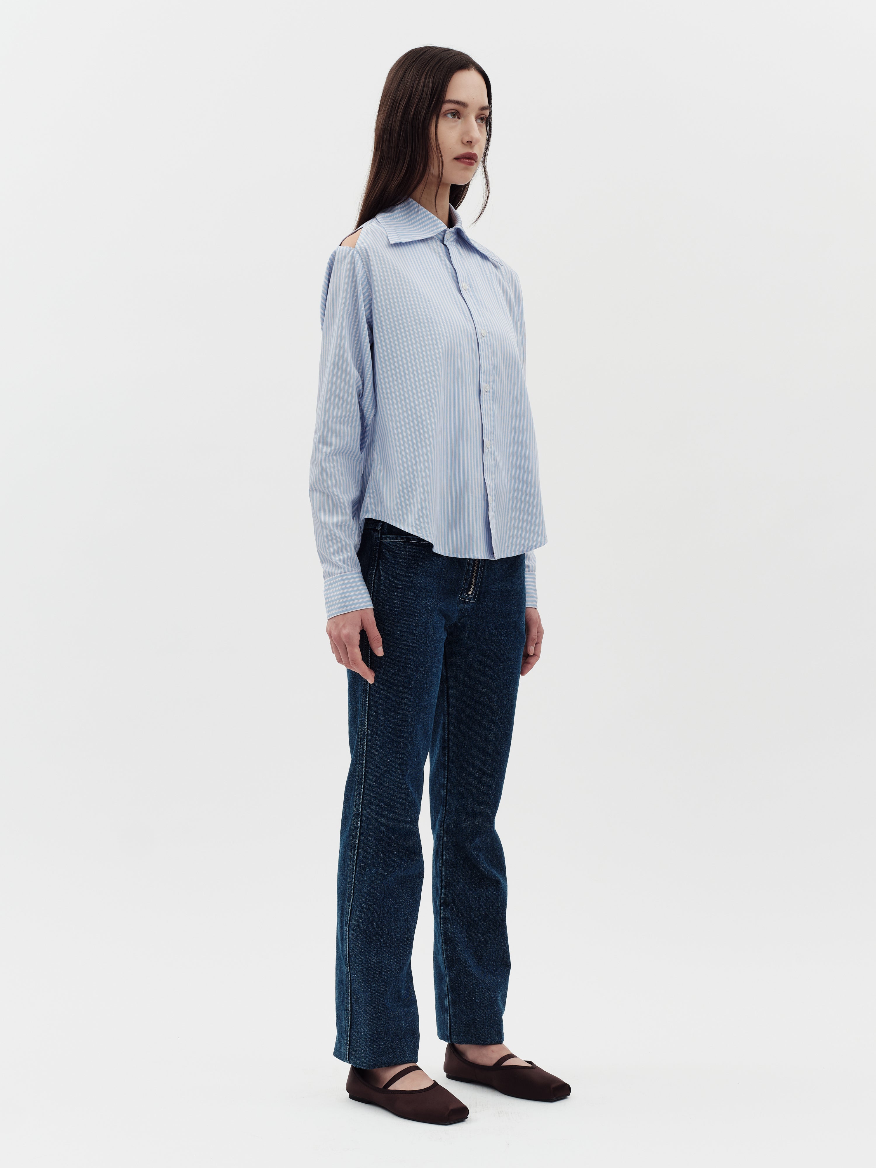 Jakke Women's Crest Shirt - Blue/White