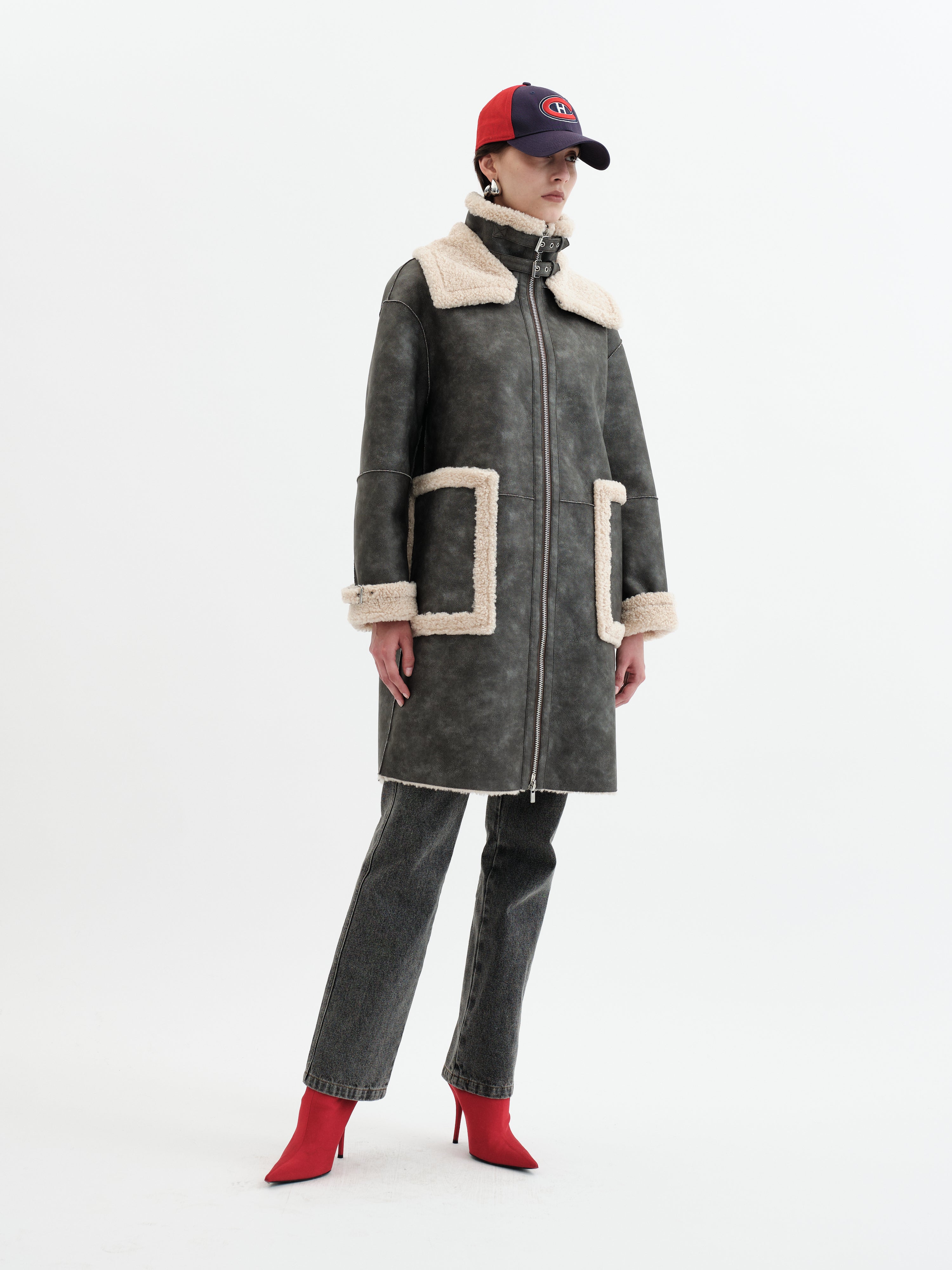 Frost Coat - Oat Dark Grey