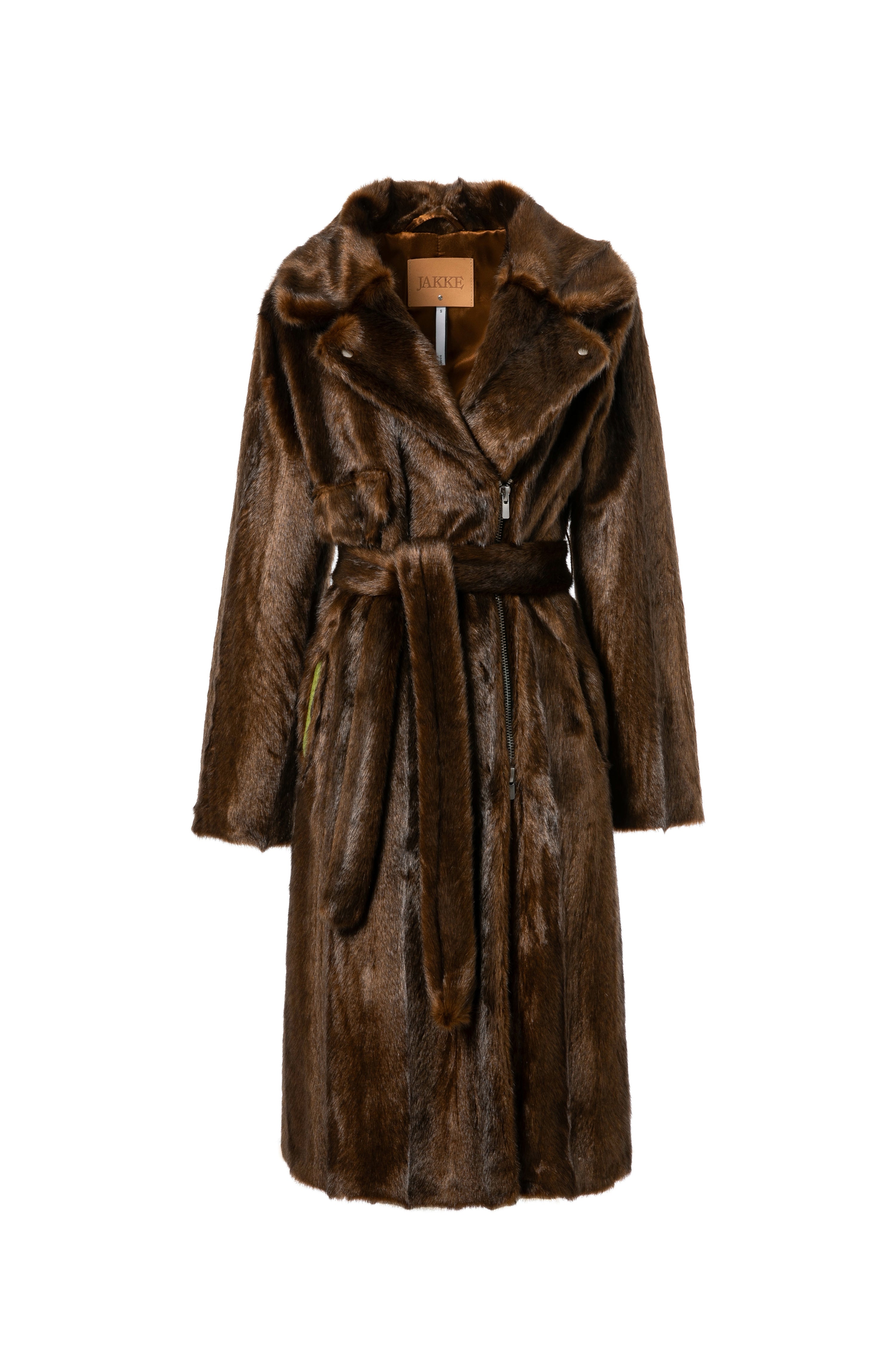 Jakke Women's Frosig Biker Coat - Brown