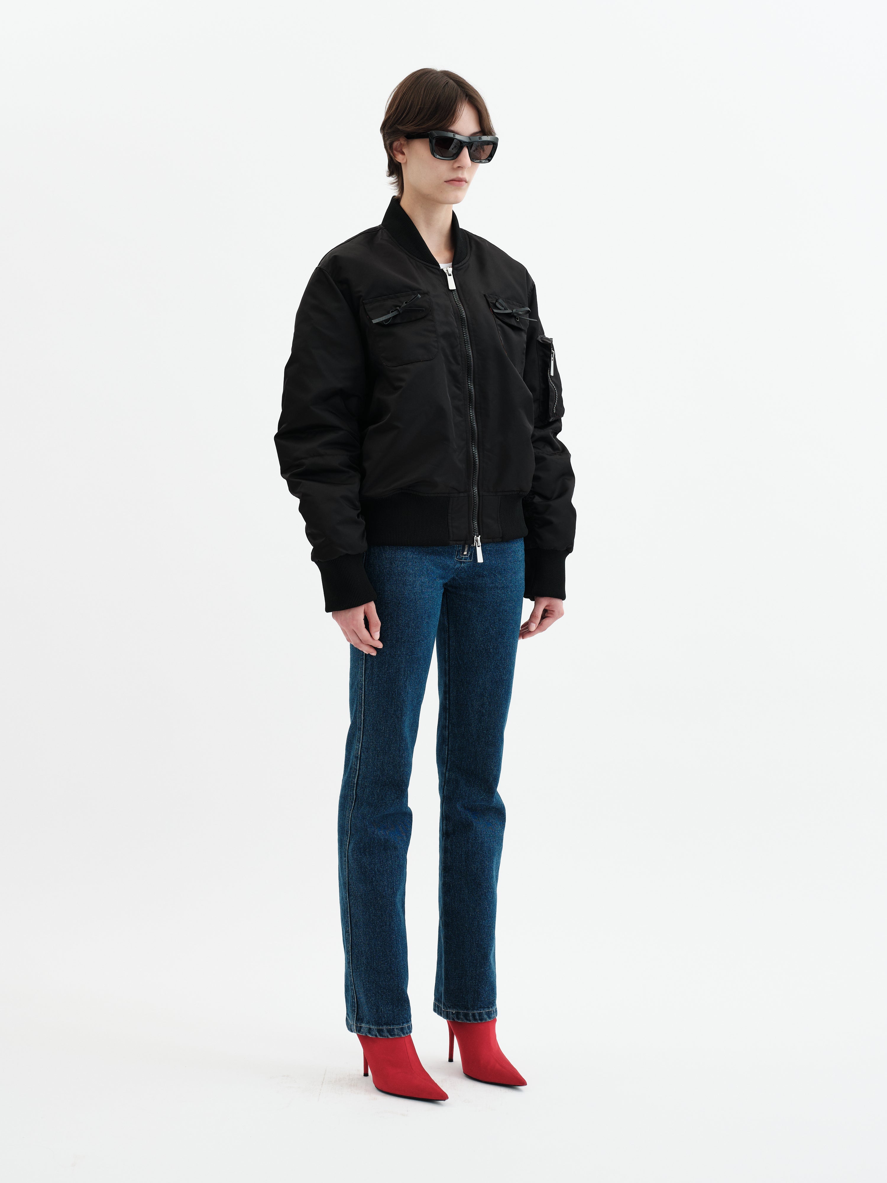 Gia Bomber Jacket - Black