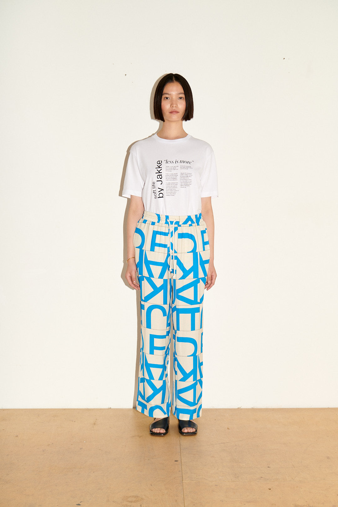 GRACE TROUSER BLUE PRINT